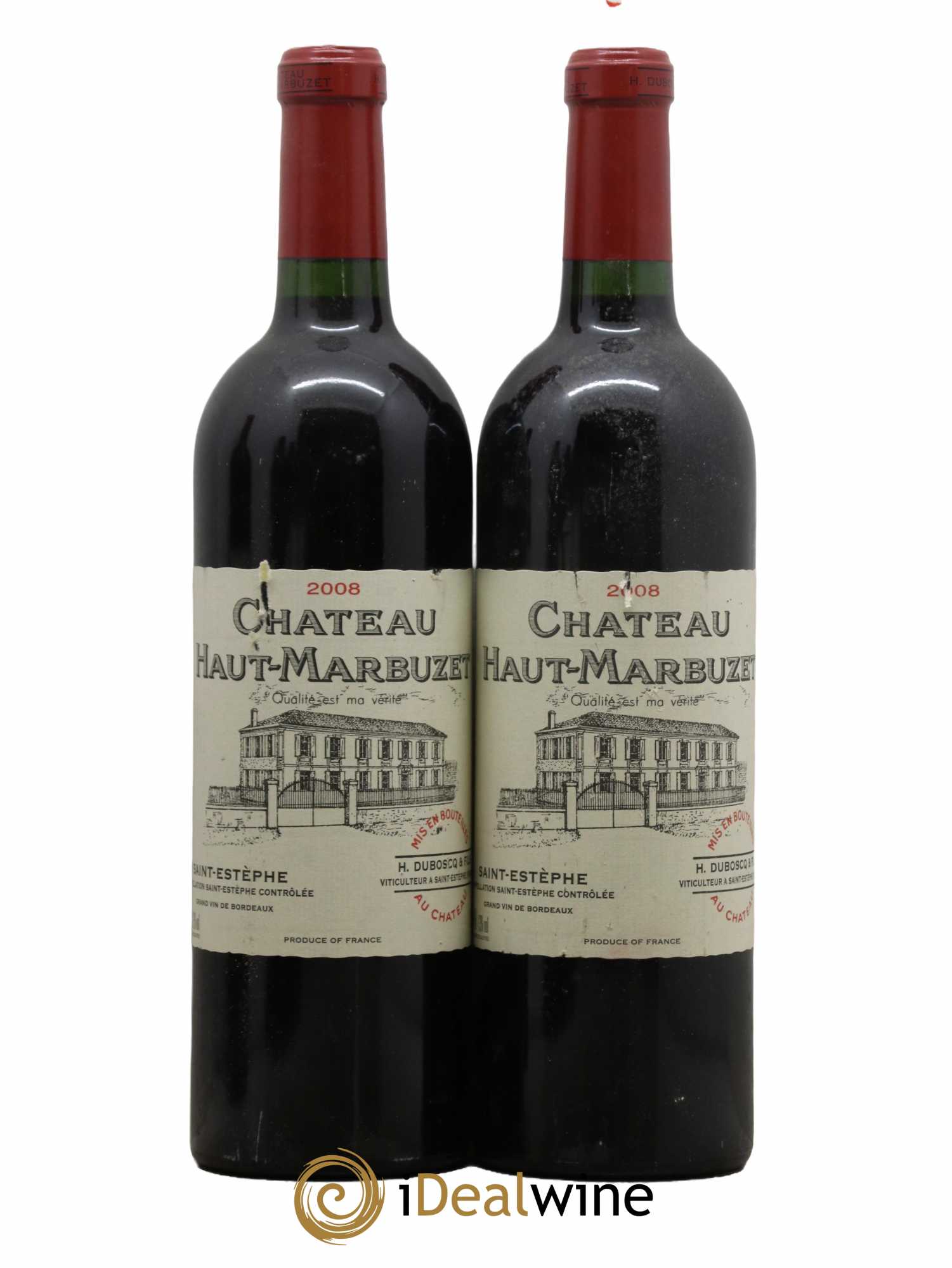 Château Haut Marbuzet 2008 - Lot de 2 bouteilles - 0