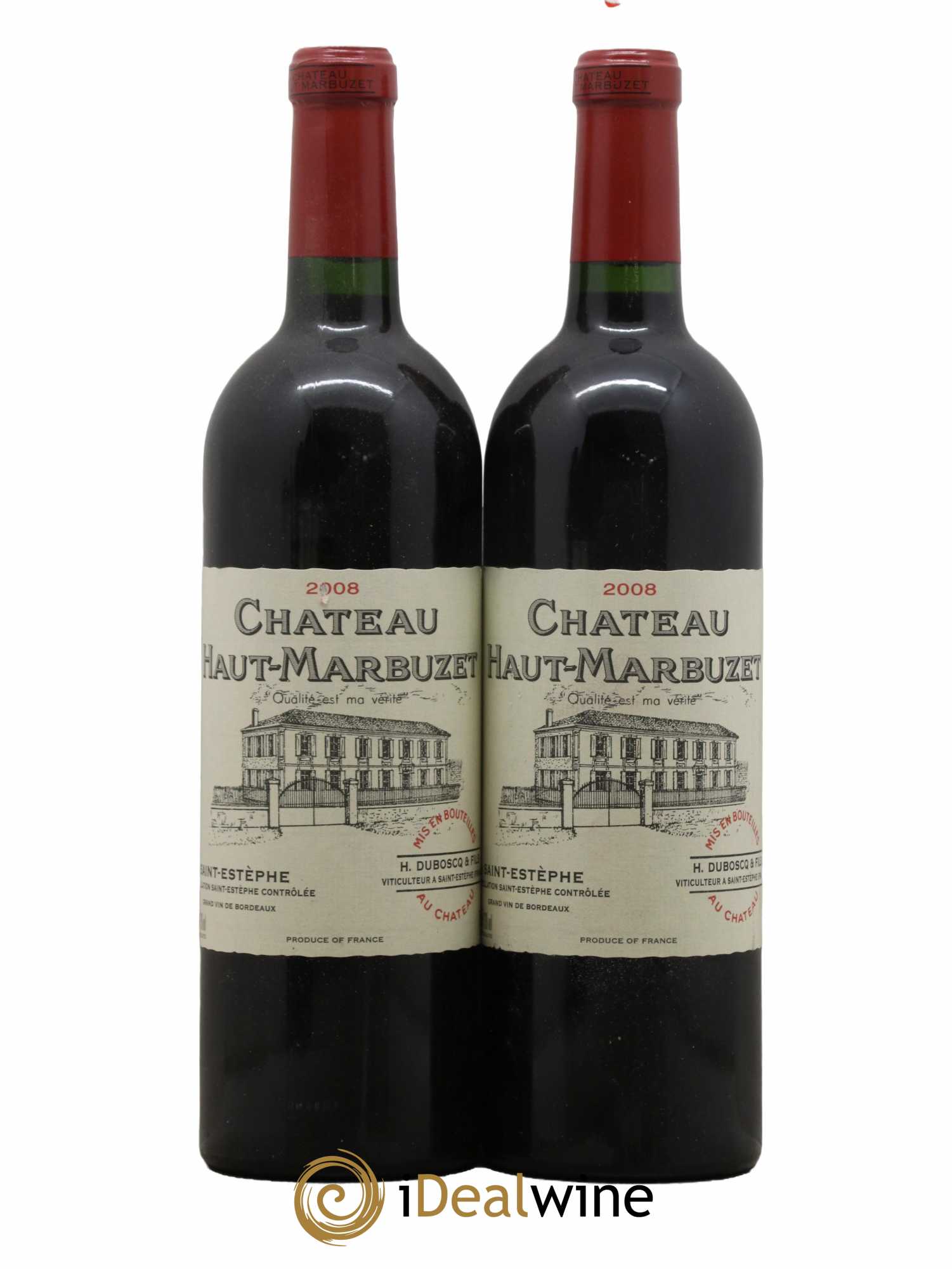 Château Haut Marbuzet 2008 - Lot de 2 bouteilles - 0