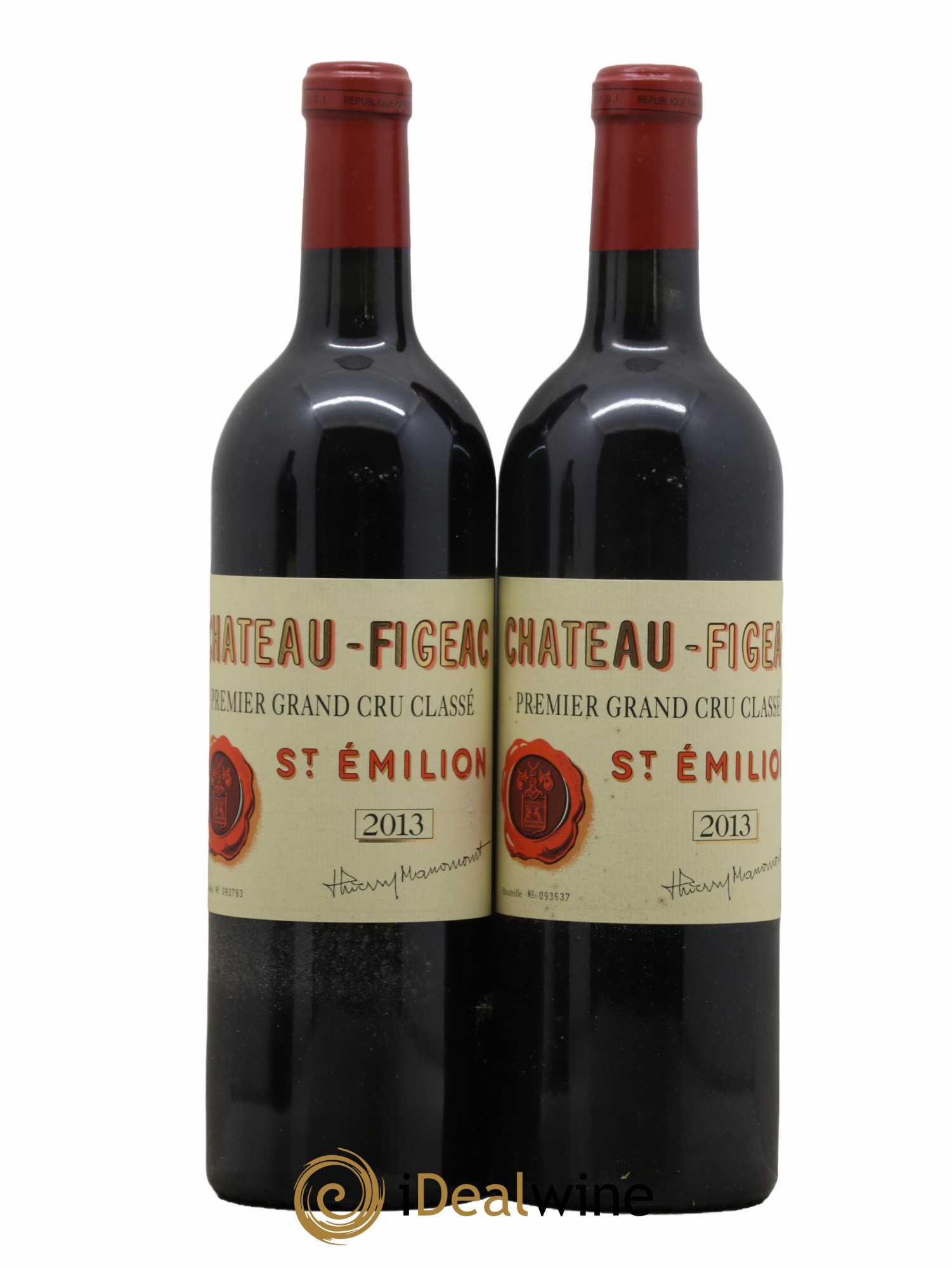 Château Figeac 1er Grand Cru Classé A 2013 - Lot de 2 bouteilles - 0