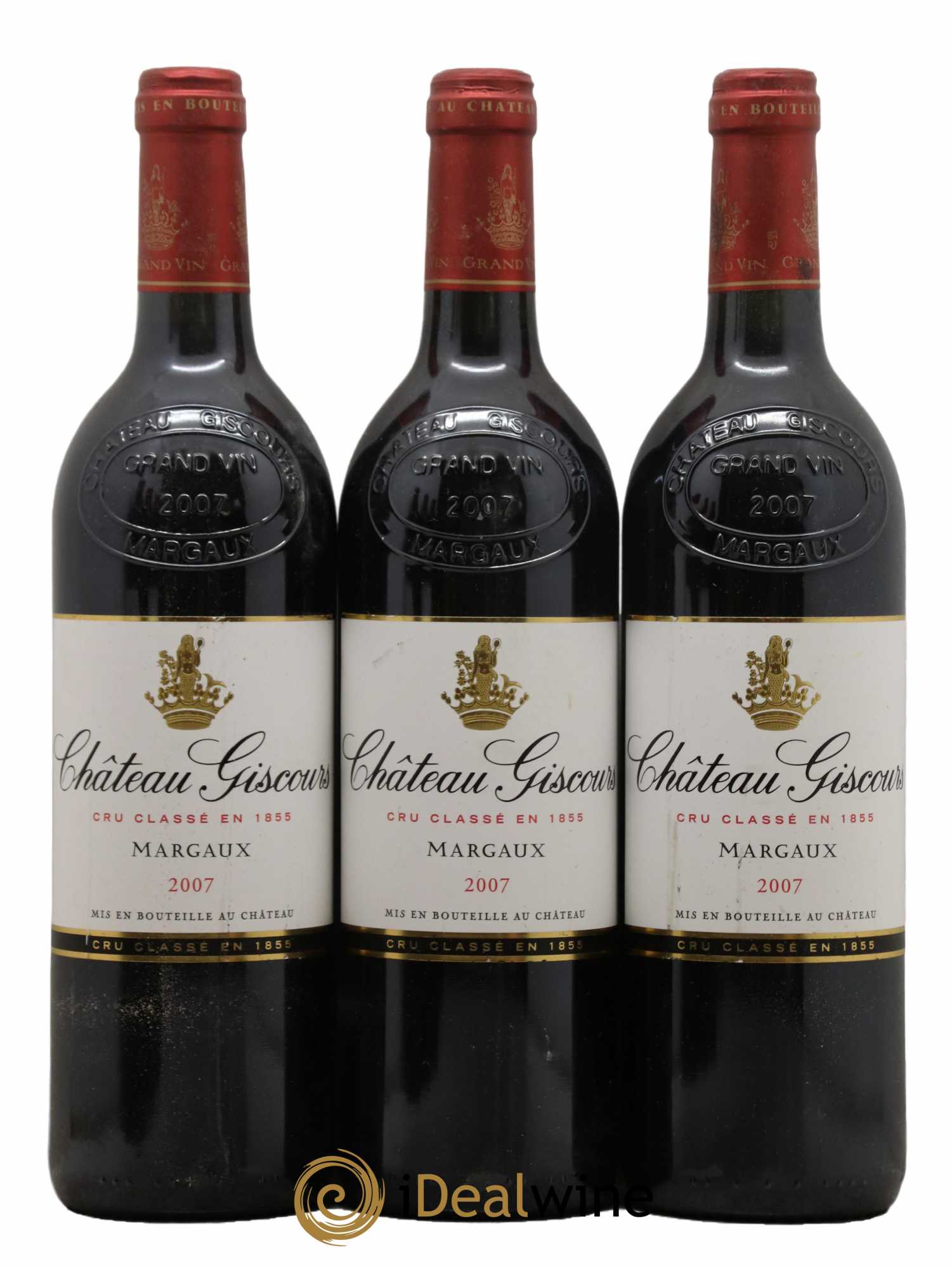 Château Giscours 3ème Grand Cru Classé 2007 - Lot de 3 bouteilles - 0