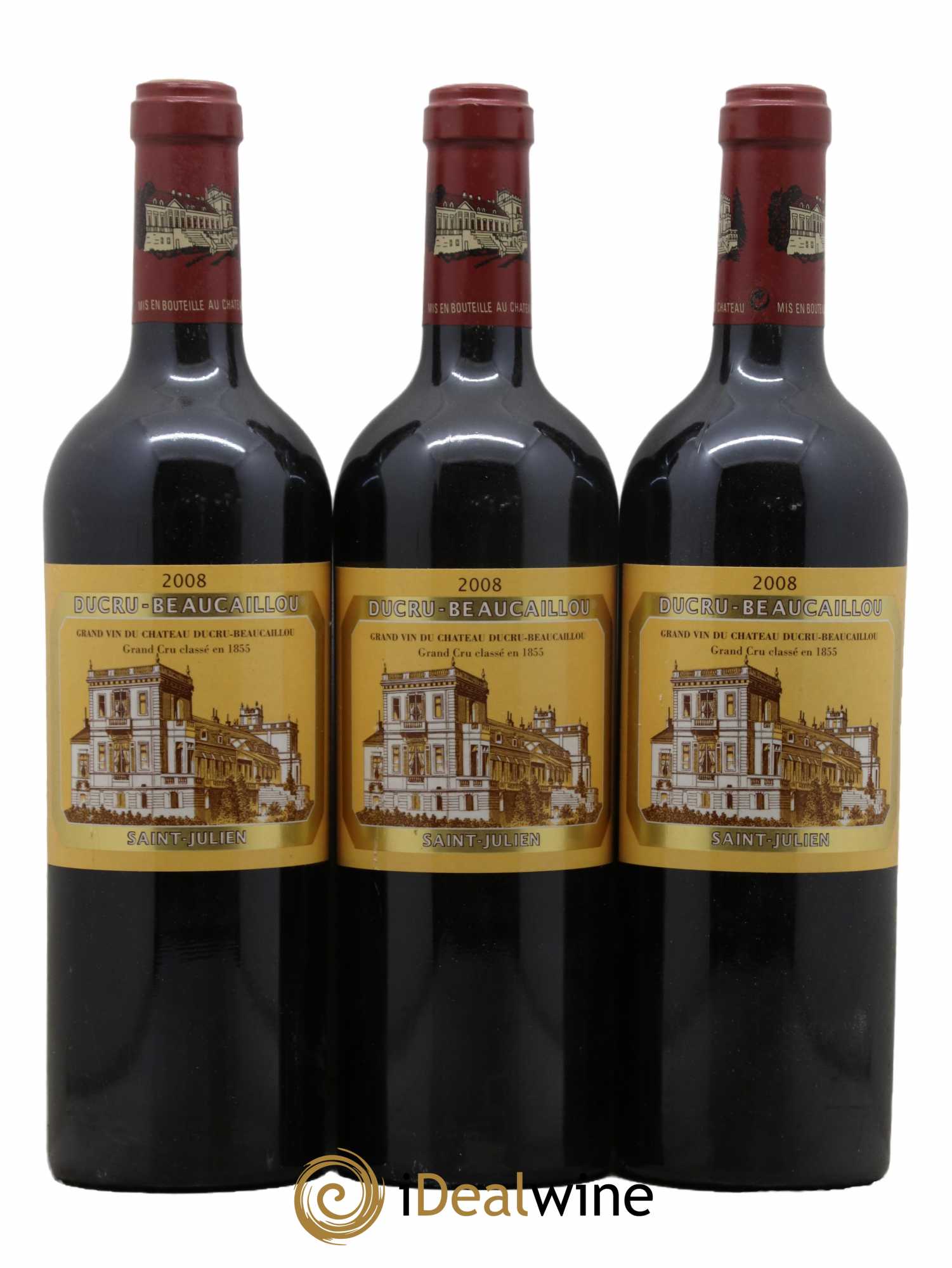 Château Ducru Beaucaillou 2ème Grand Cru Classé 2008 - Lot de 3 bouteilles - 0