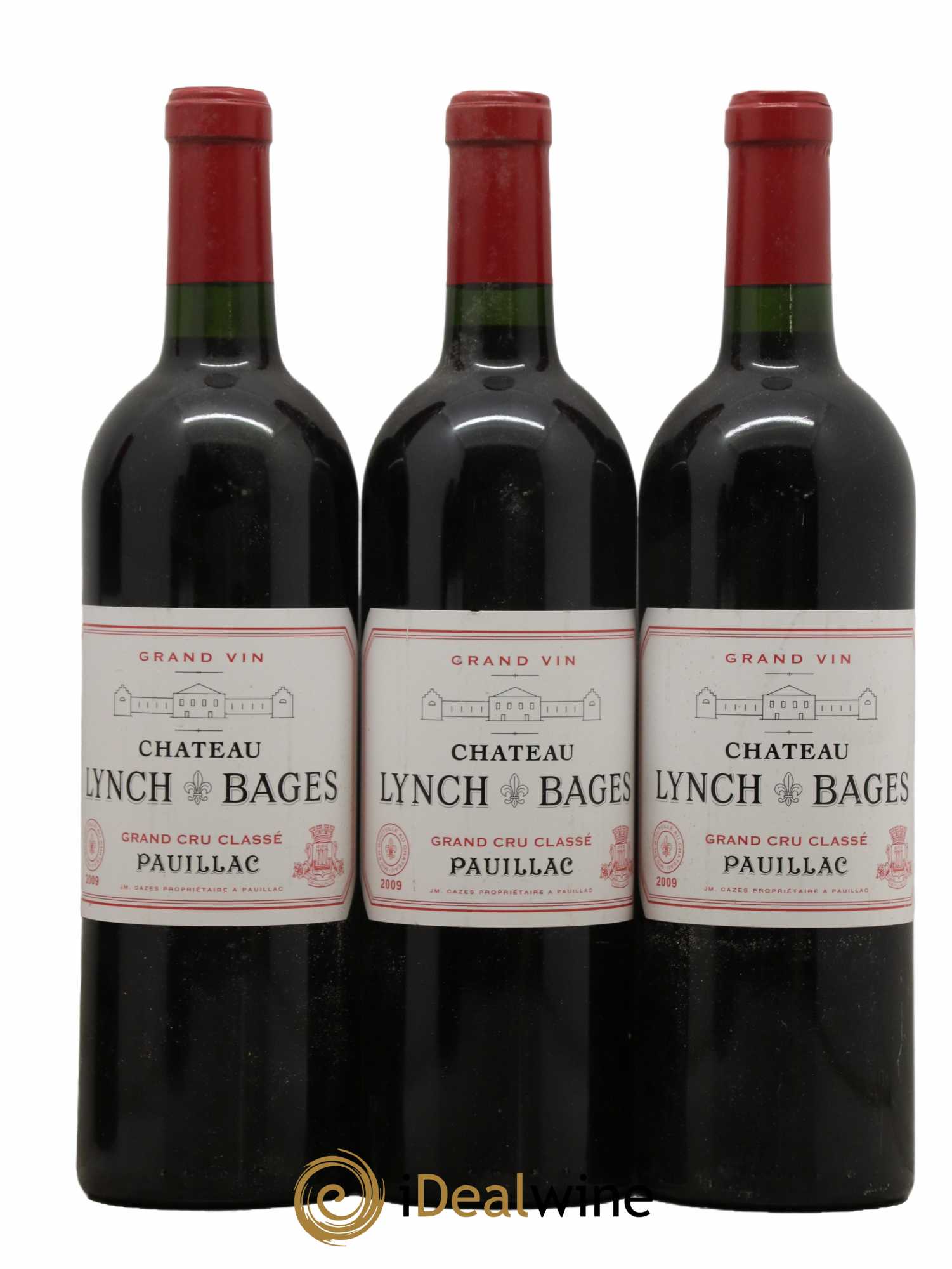 Château Lynch Bages 5ème Grand Cru Classé 2009 - Lot de 3 bouteilles - 0