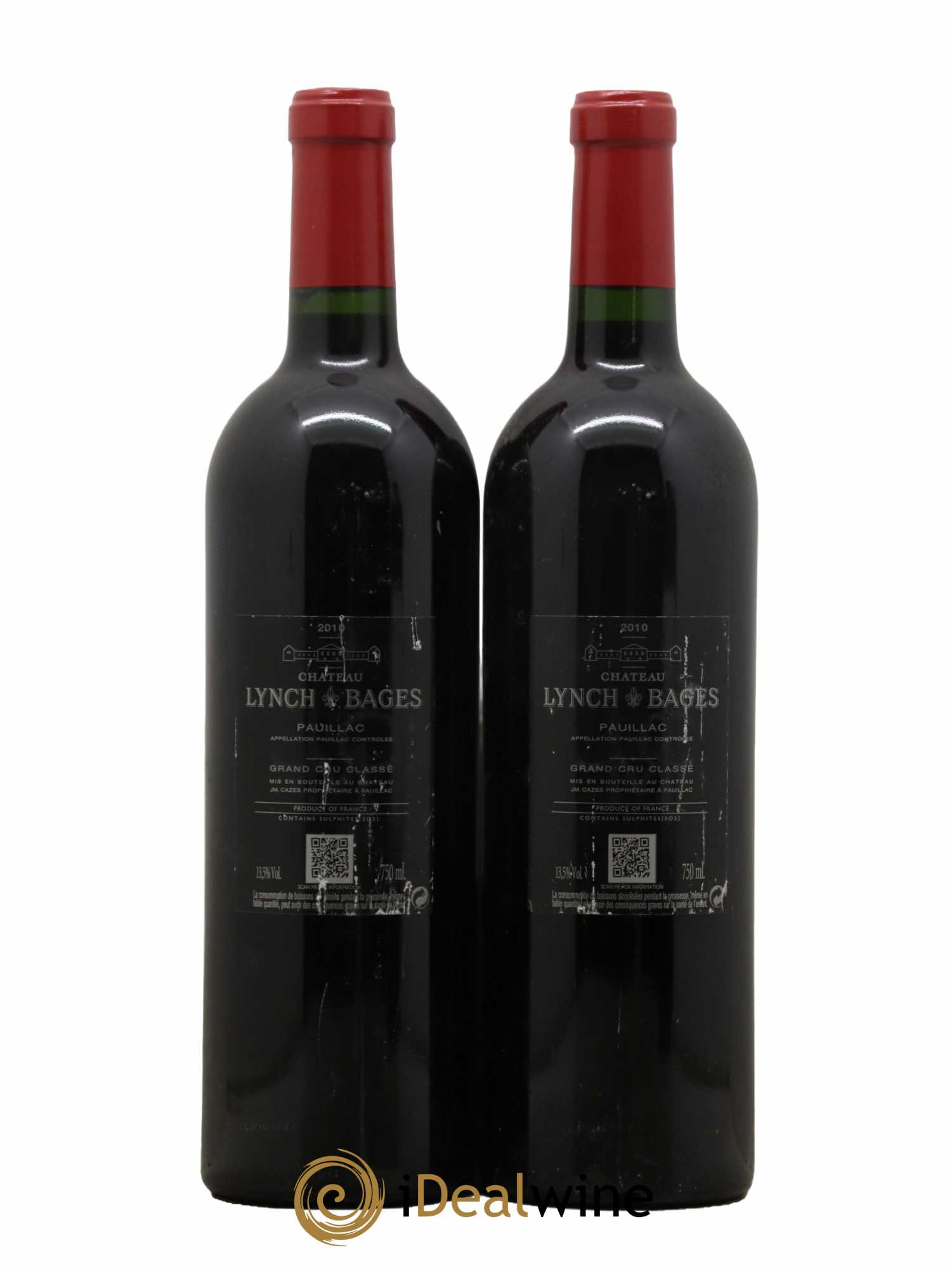 Château Lynch Bages 5ème Grand Cru Classé 2010 - Lot de 2 bouteilles - 1