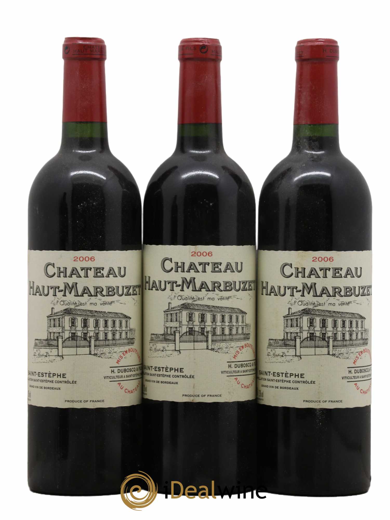 Château Haut Marbuzet 2006 - Lot de 3 bouteilles - 0