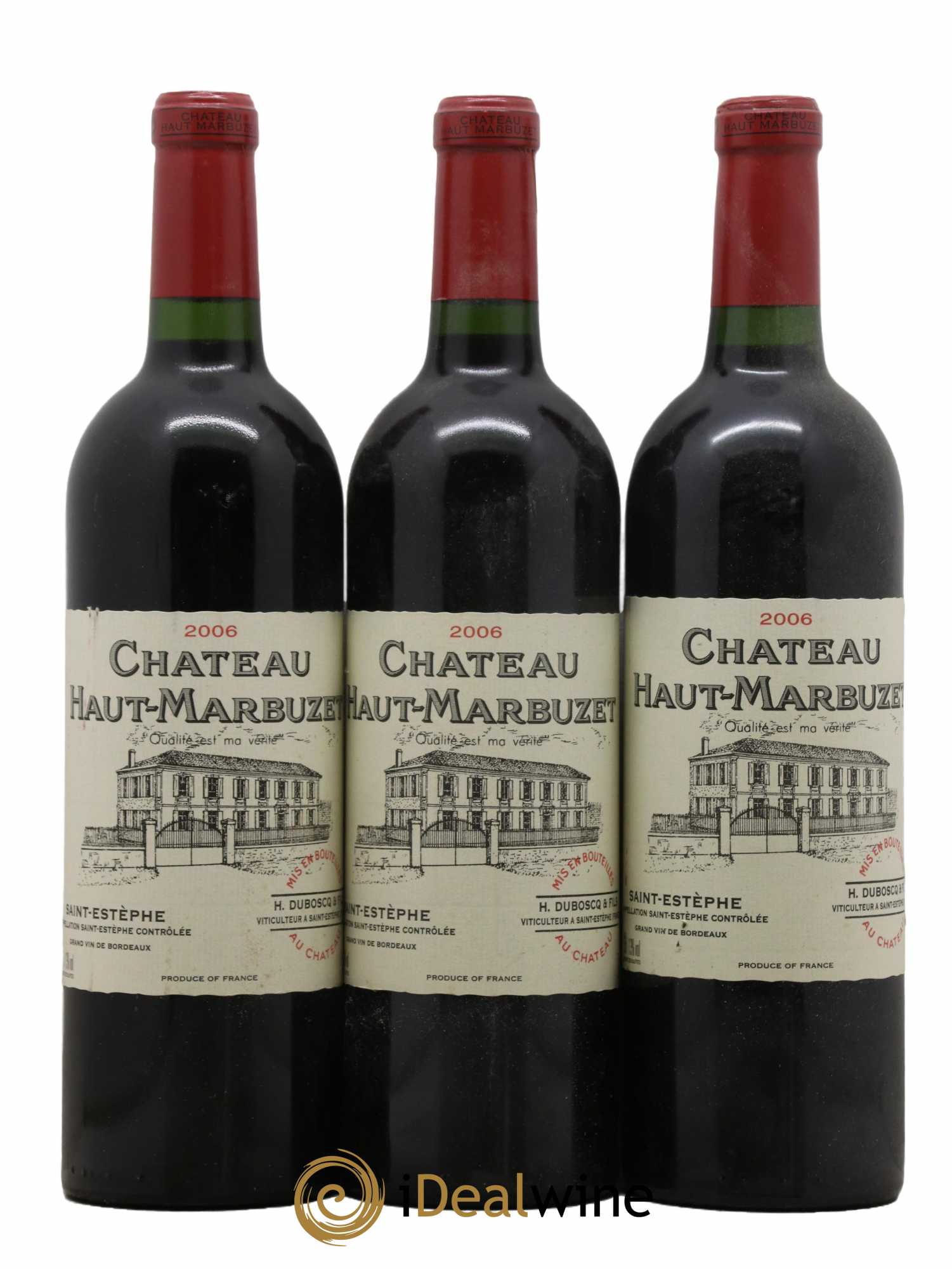 Château Haut Marbuzet 2006 - Lot de 3 bouteilles - 0