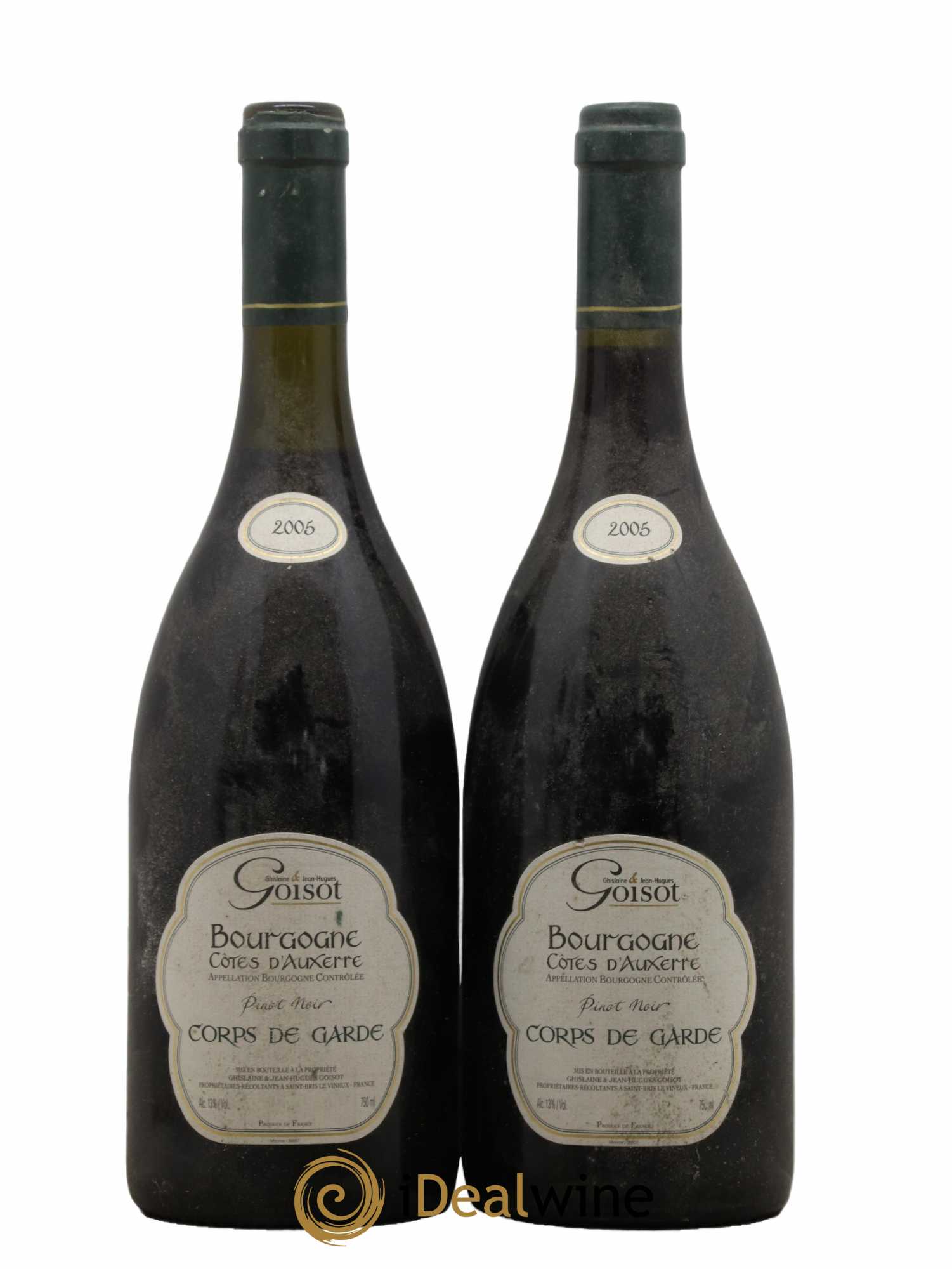 Bourgogne Côtes d'Auxerre Corps de Garde Goisot 2005 - Lot de 2 bouteilles - 0