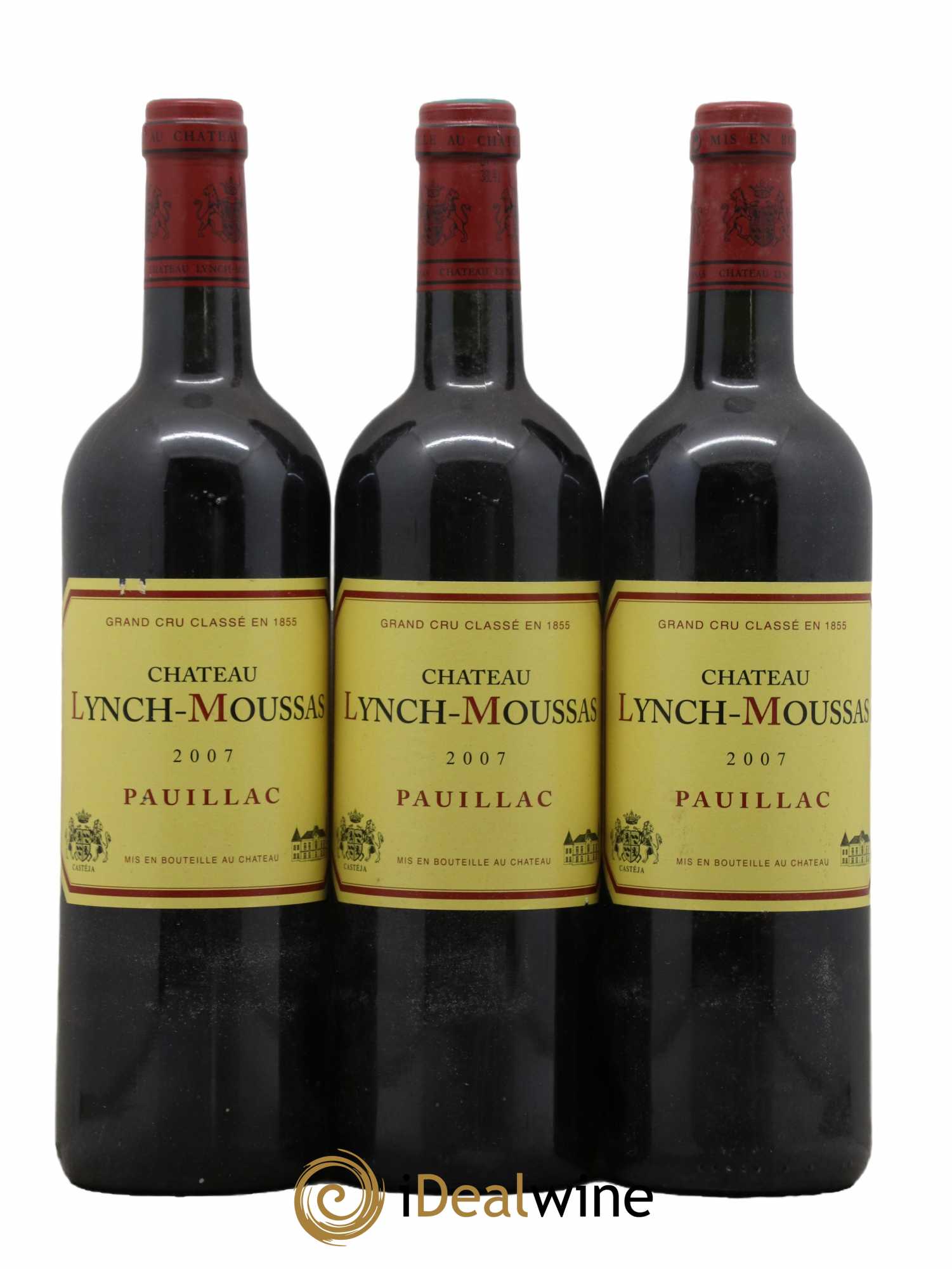 Château Lynch Moussas 5ème Grand Cru Classé 2007 - Lot de 3 bouteilles - 0