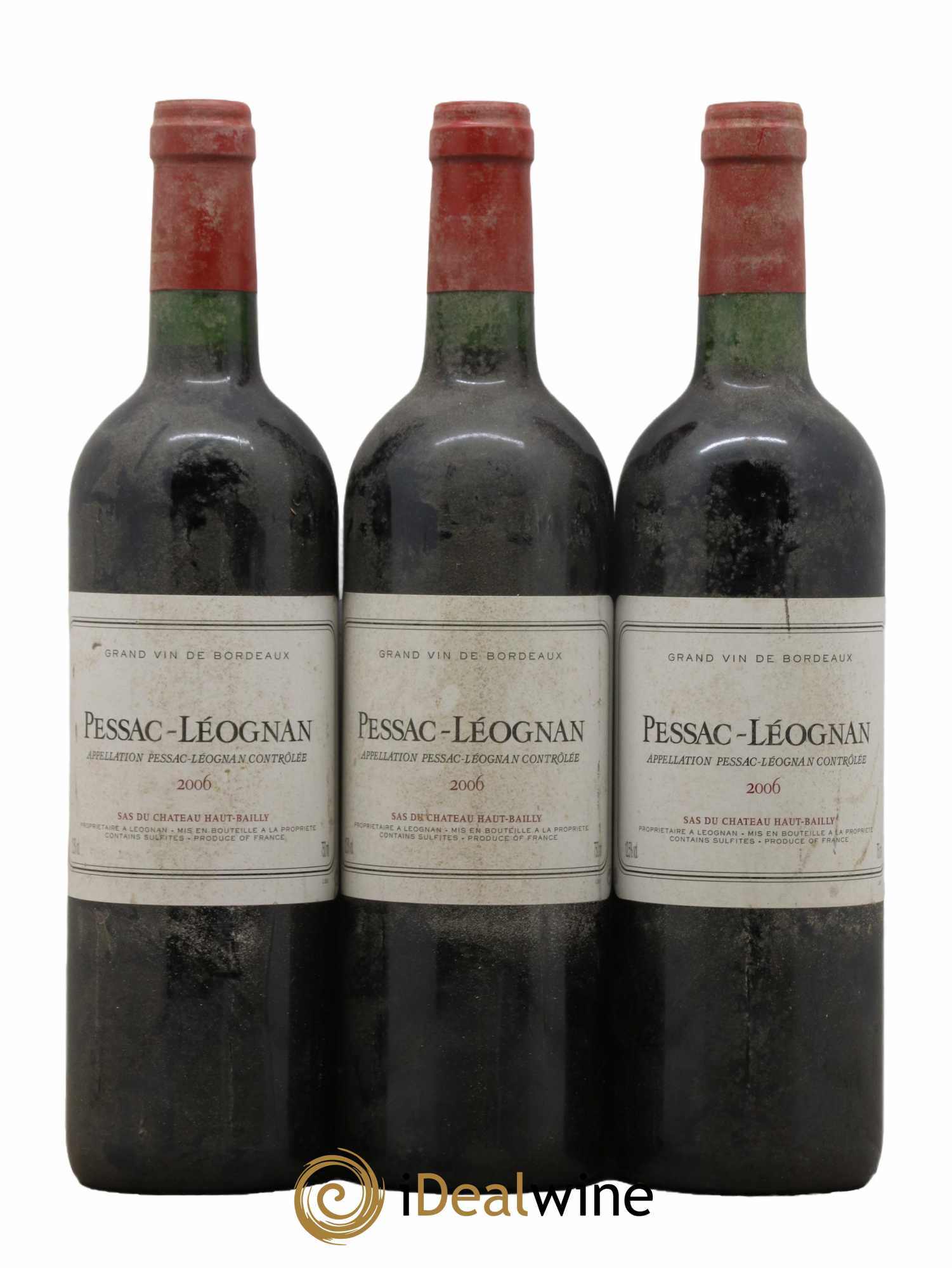 Pessac-Léognan Du Château Haut Bailly 2006 - Lot de 3 bouteilles - 0