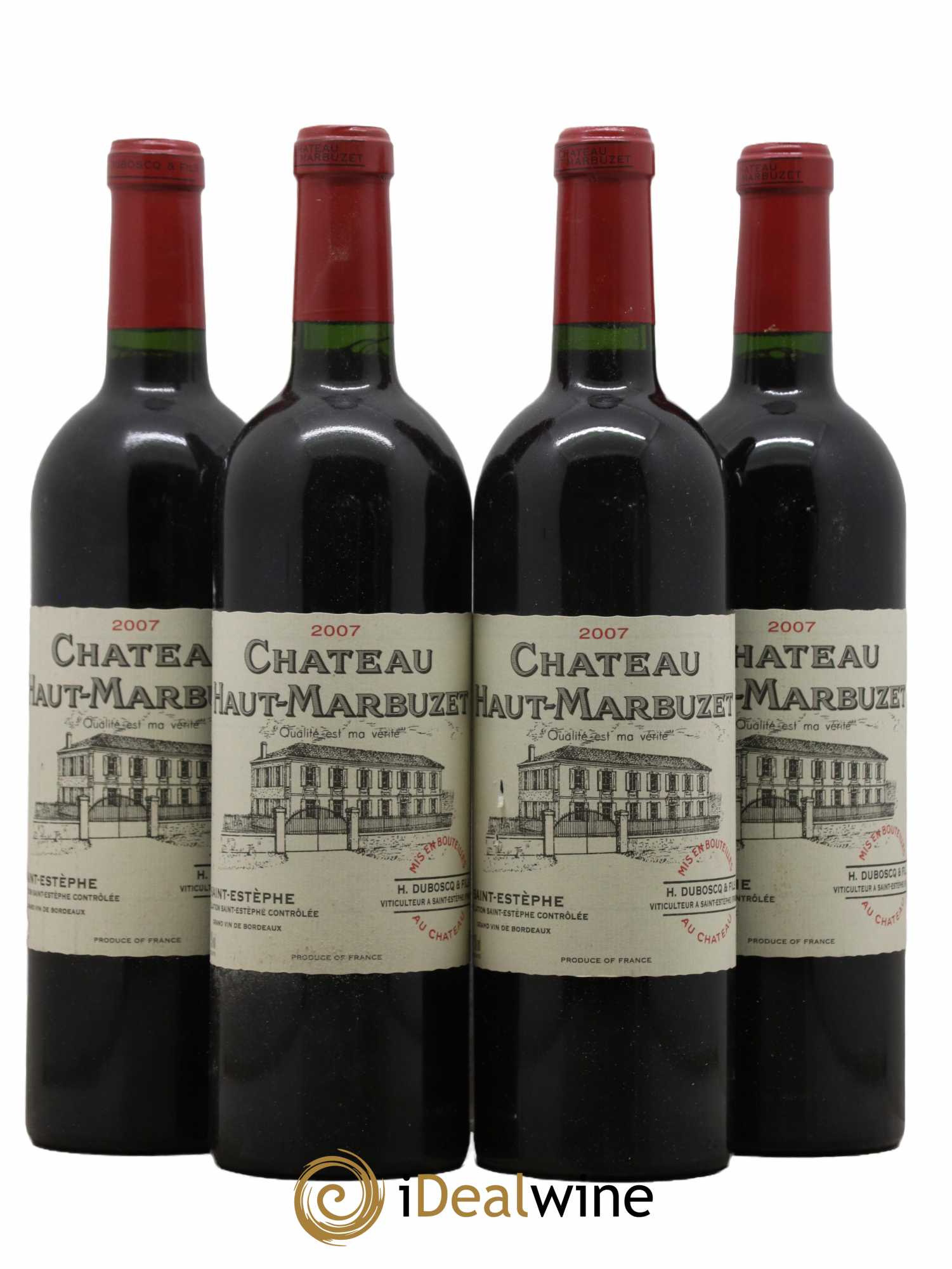 Château Haut Marbuzet 2007 - Lot de 4 bouteilles - 0