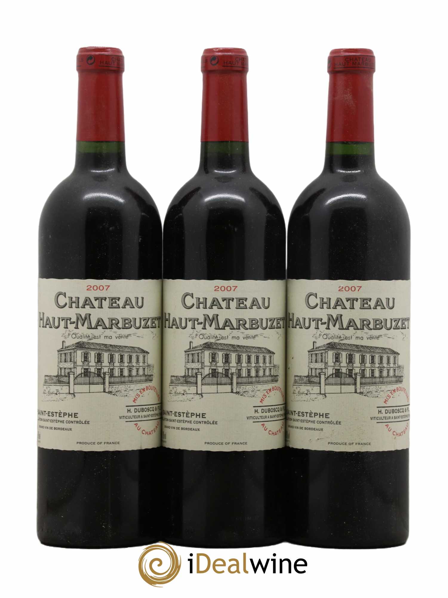 Château Haut Marbuzet 2007 - Lot de 3 bouteilles - 0