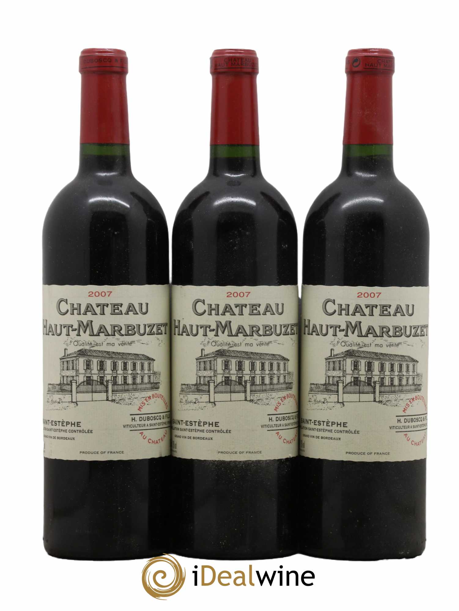 Château Haut Marbuzet 2007 - Lot de 3 bouteilles - 0