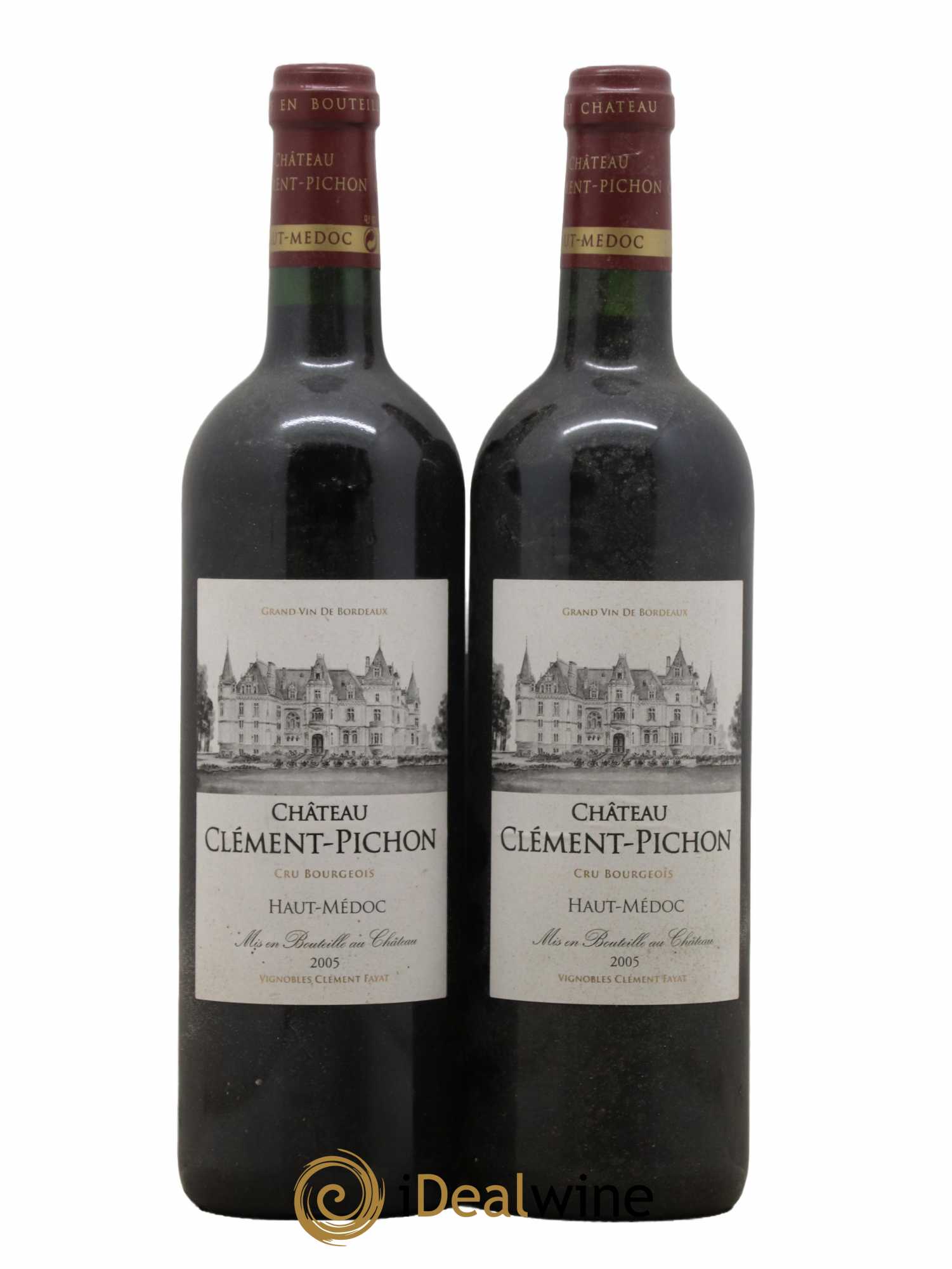 Château Clément-Pichon Cru Bourgeois 2005 - Lot de 2 bouteilles - 0