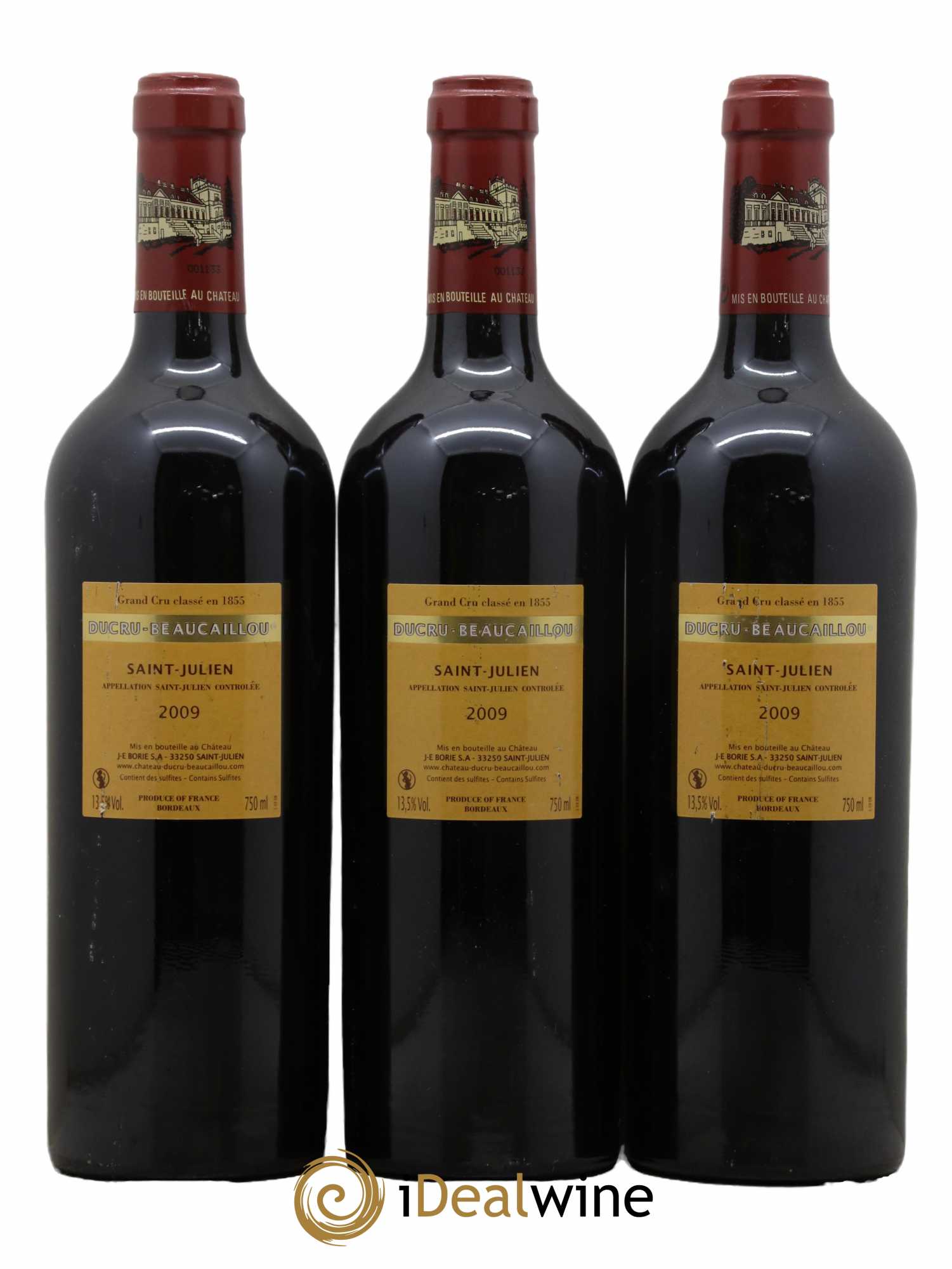 Château Ducru Beaucaillou 2ème Grand Cru Classé 2009 - Lot de 3 bouteilles - 1