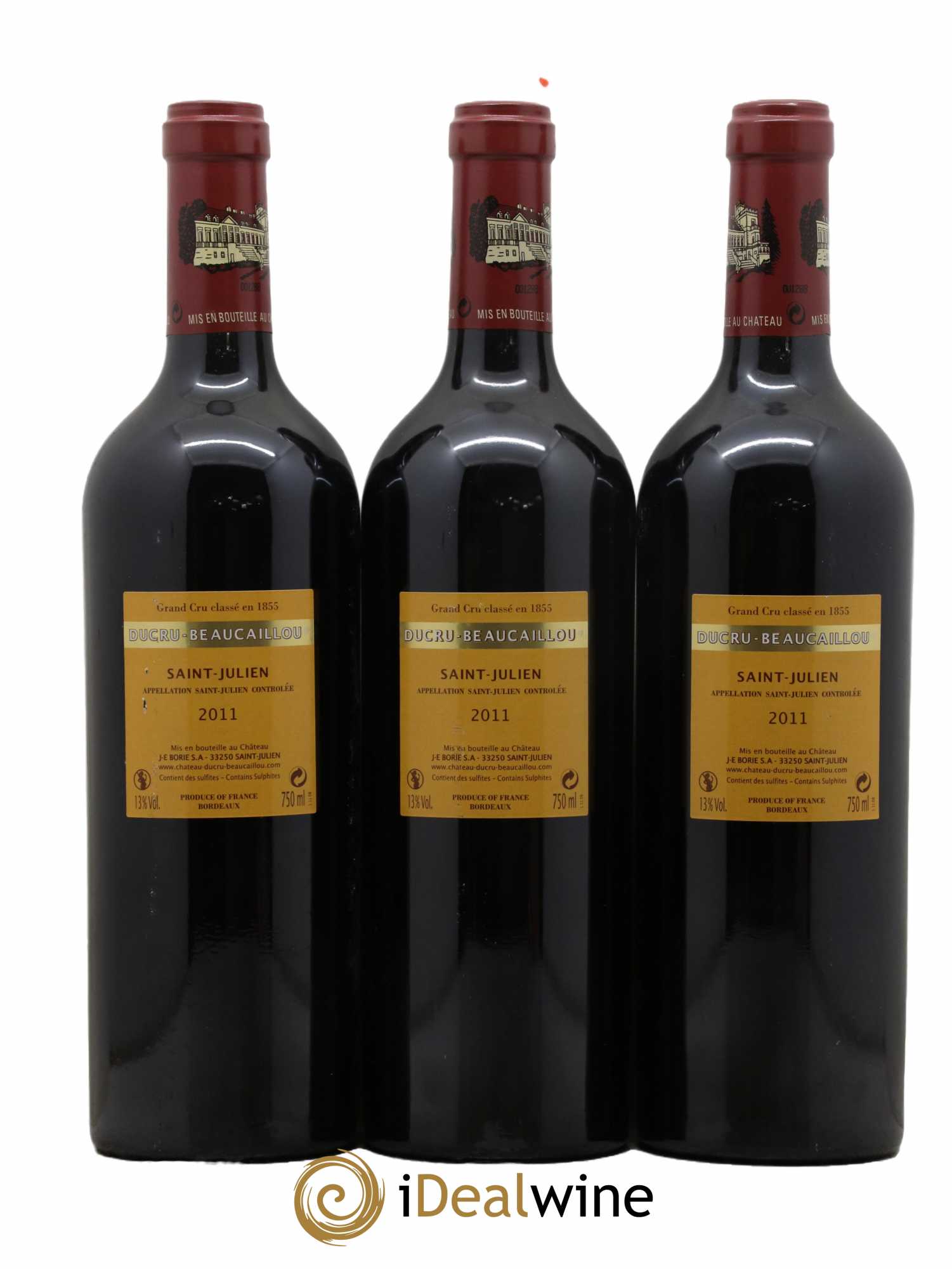 Château Ducru Beaucaillou 2ème Grand Cru Classé 2011 - Lot de 3 bouteilles - 1