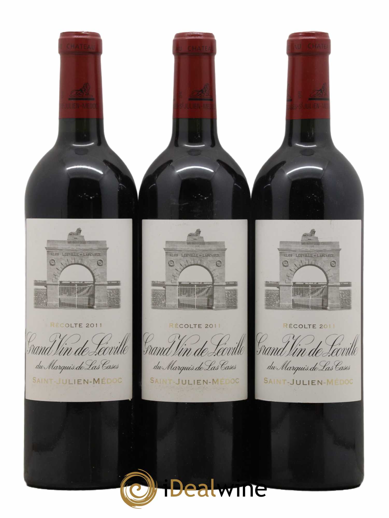 Château Léoville Las Cases 2ème Grand Cru Classé 2011 - Lot de 3 bouteilles - 0