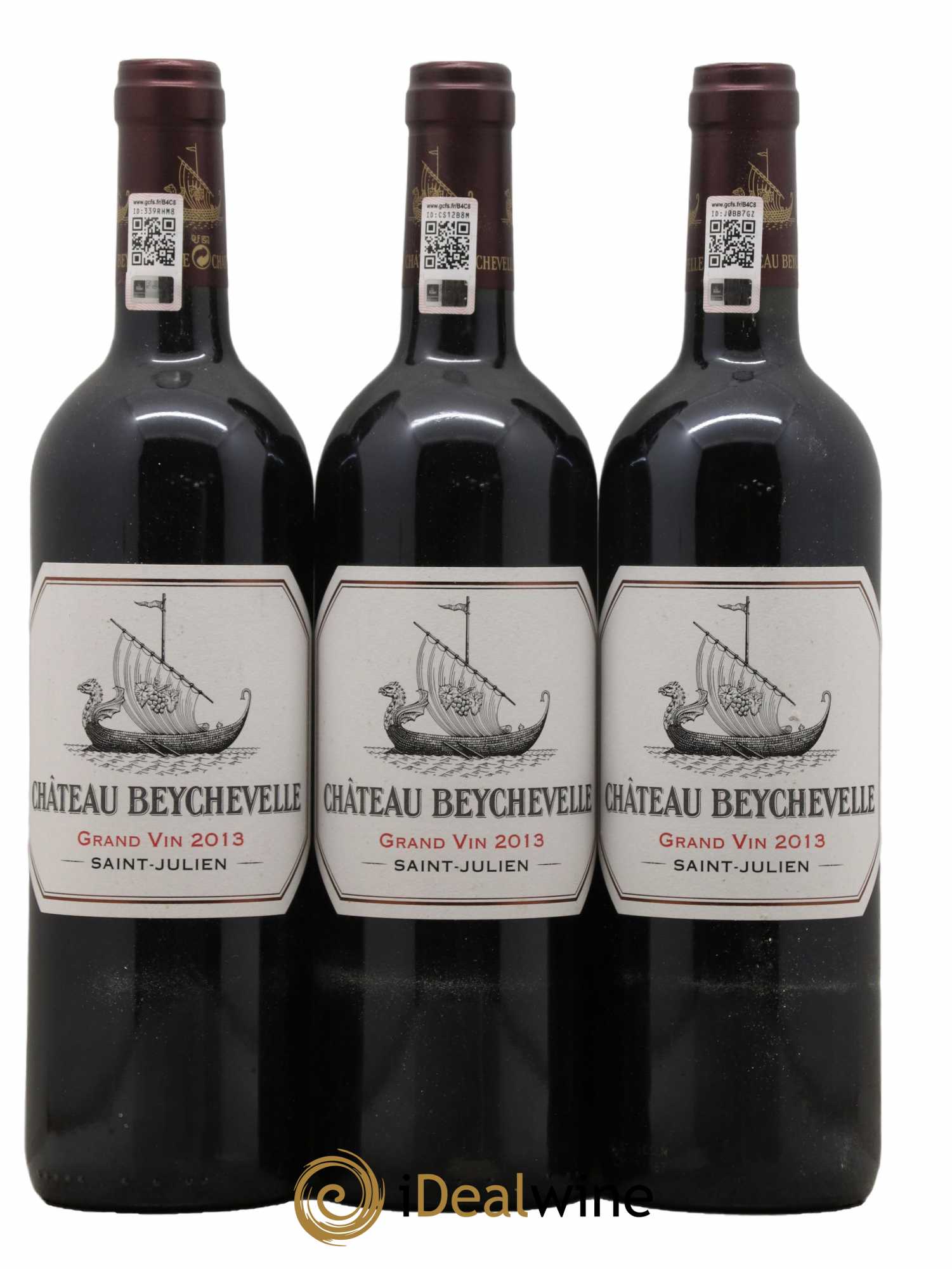 Château Beychevelle 4ème Grand Cru Classé 2013 - Lot de 3 bouteilles - 0