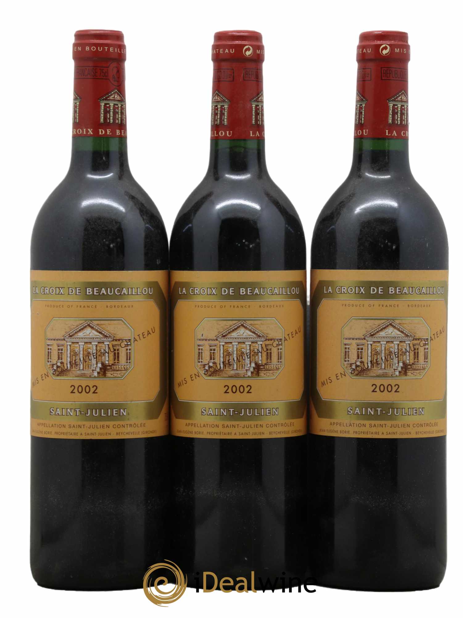 La Croix de Beaucaillou Second Vin 2002 - Lot de 3 bouteilles - 0