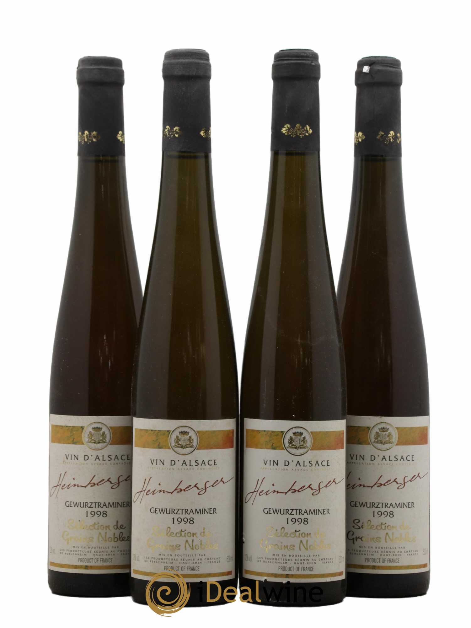 Alsace Gewurztraminer Sélection de Grains Nobles Domaine Heimberger 1998 - Lotto di 4 bottiglie - 0