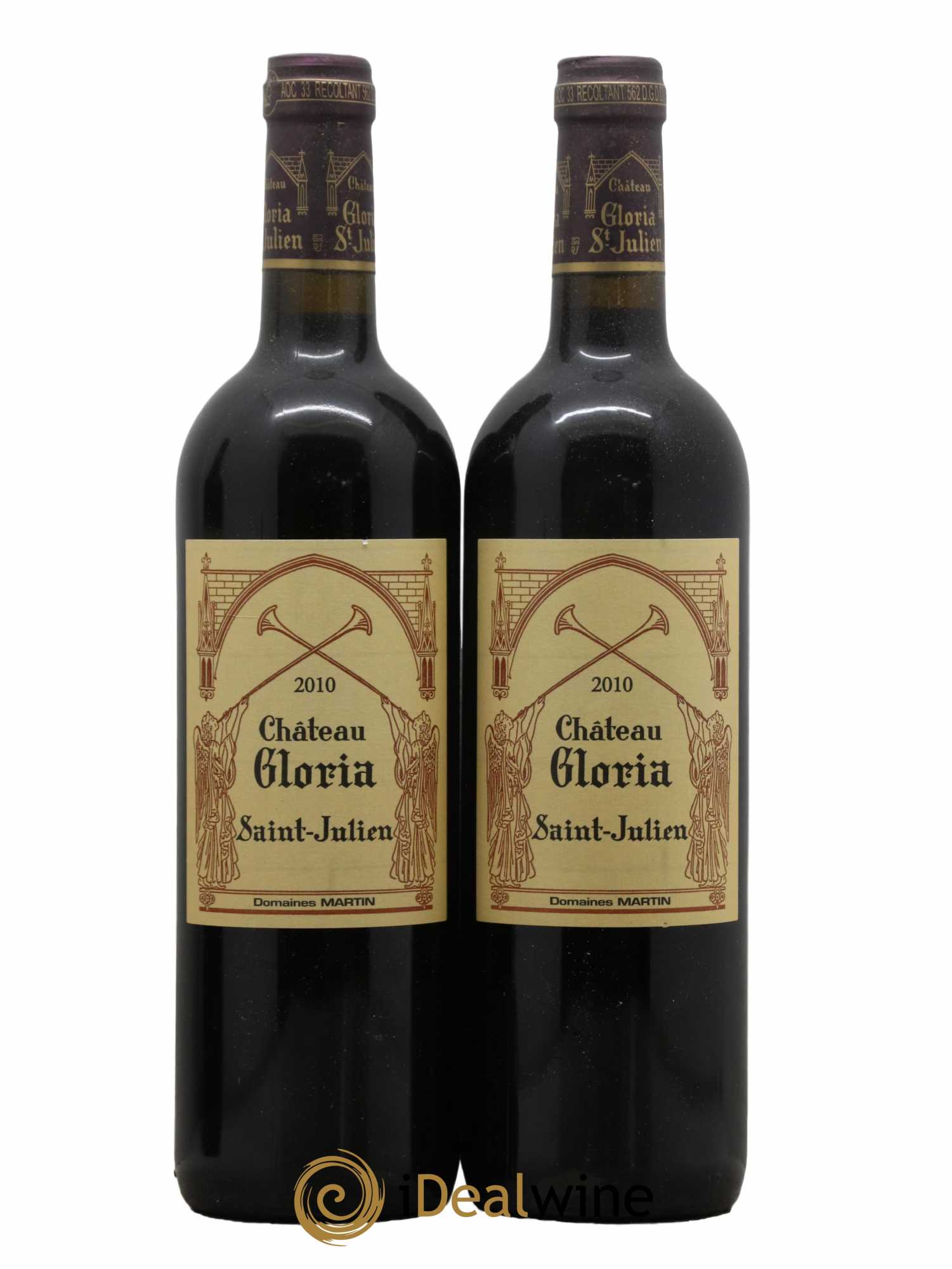 Château Gloria 2010 - Lot de 2 bouteilles - 0