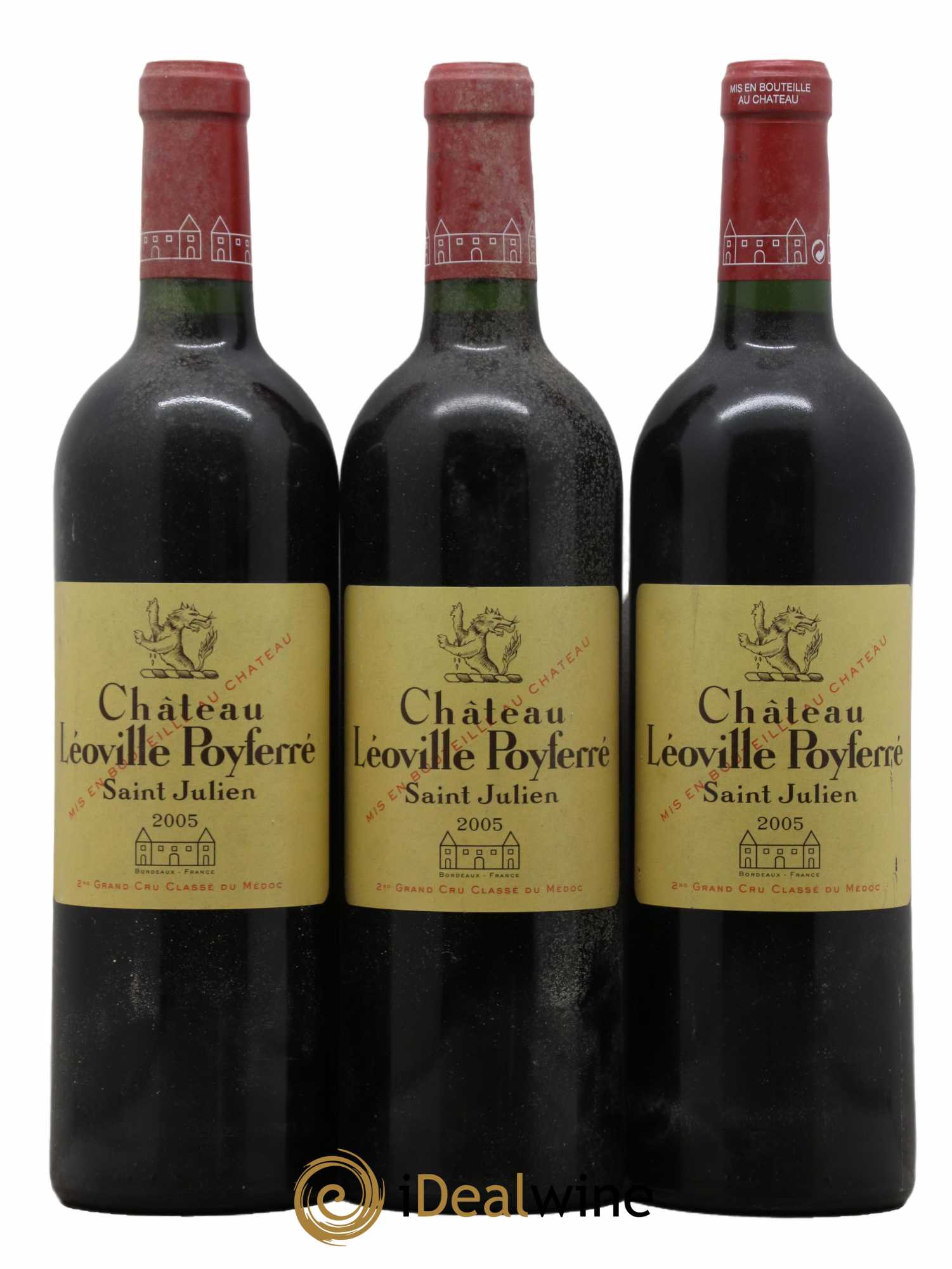 Château Léoville Poyferré 2ème Grand Cru Classé 2005 - Lot de 3 bouteilles - 0