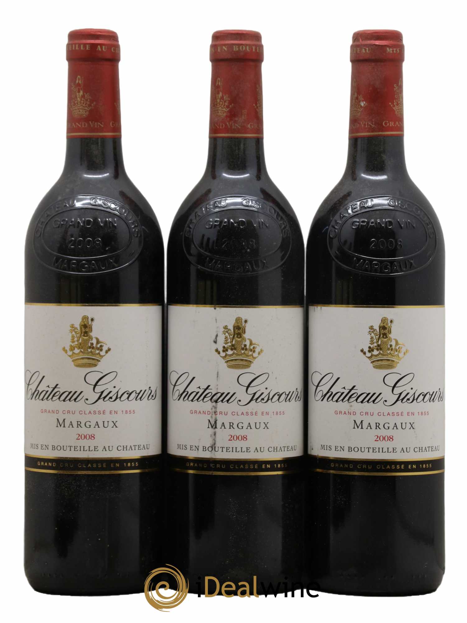 Château Giscours 3ème Grand Cru Classé 2008 - Lot de 3 bouteilles - 0