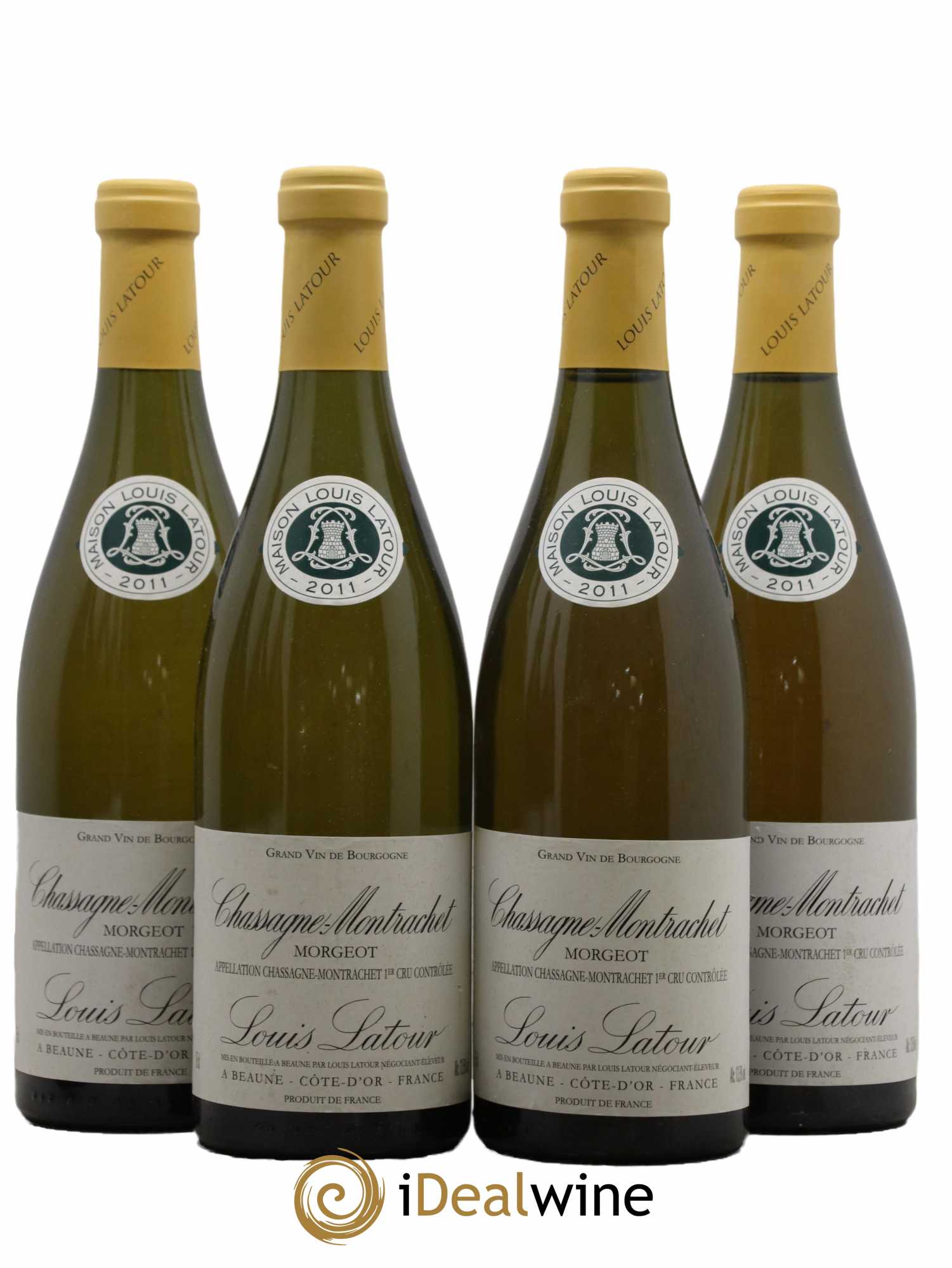 Chassagne-Montrachet 1er Cru Morgeot Louis Latour 2011 - Lot de 4 bouteilles - 0