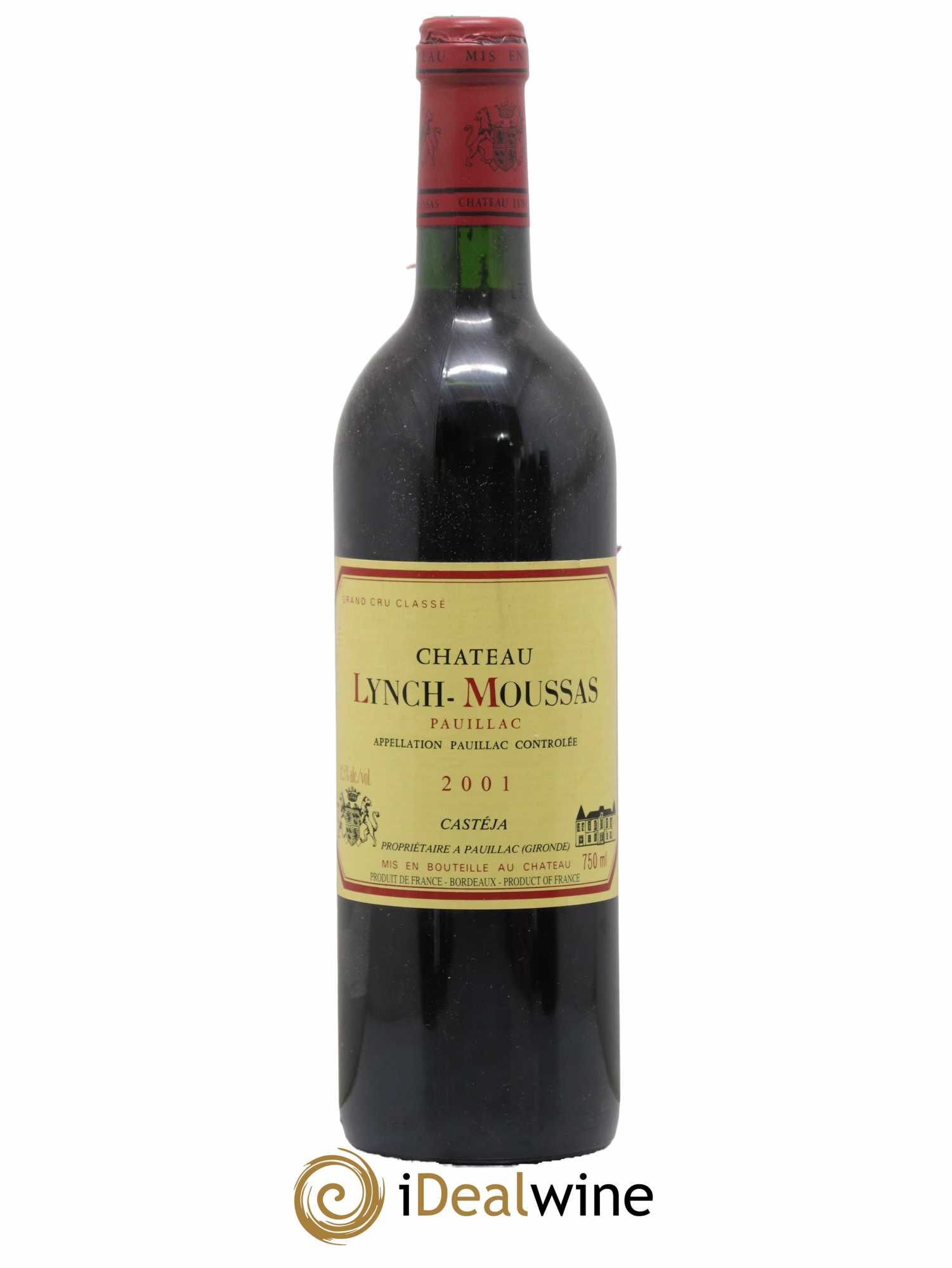 Château Lynch Moussas 5ème Grand Cru Classé 2001 - Lot de 1 bouteille - 0