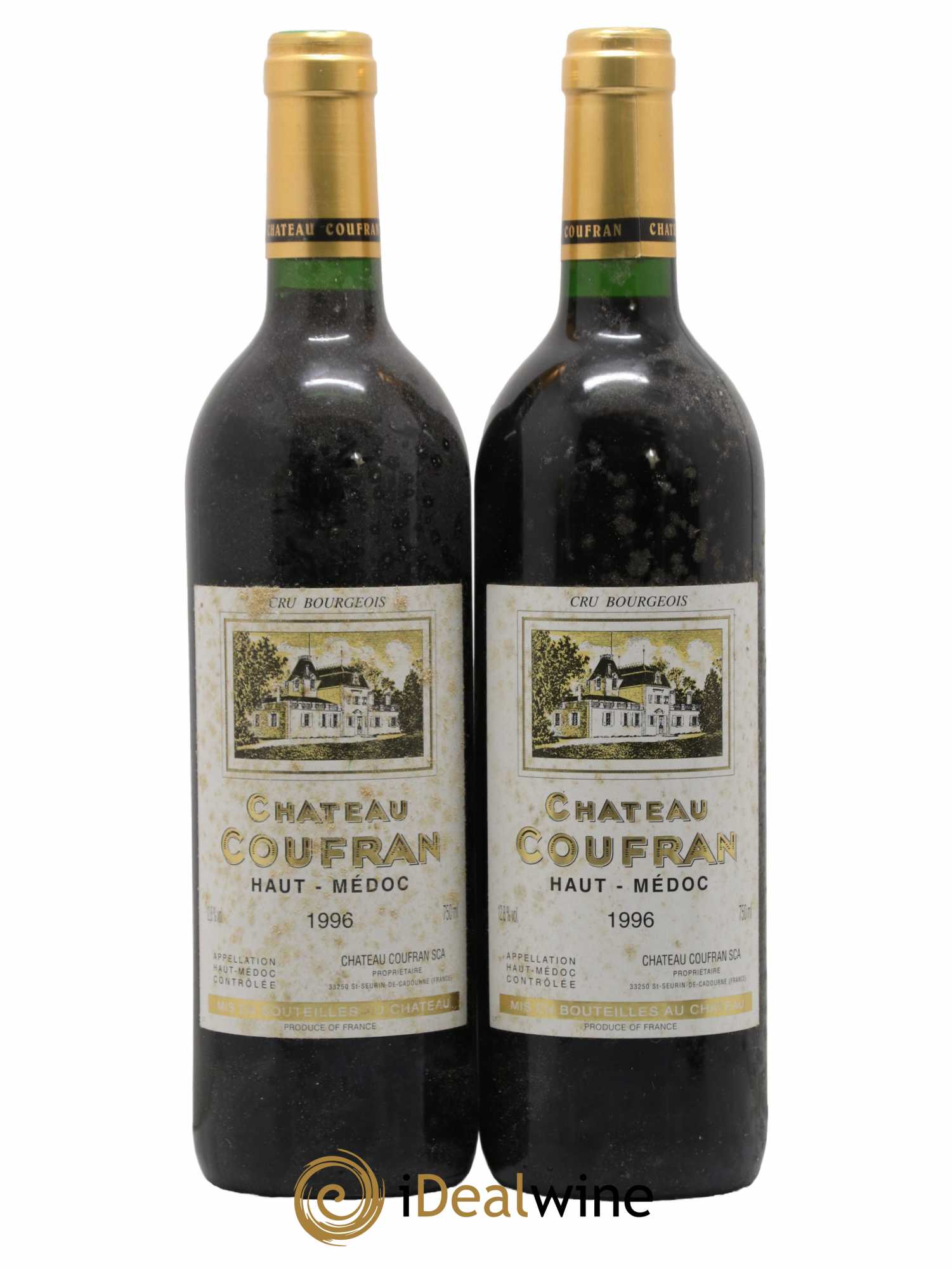 Château Coufran Cru Bourgeois 1996 - Lot de 2 bouteilles - 0