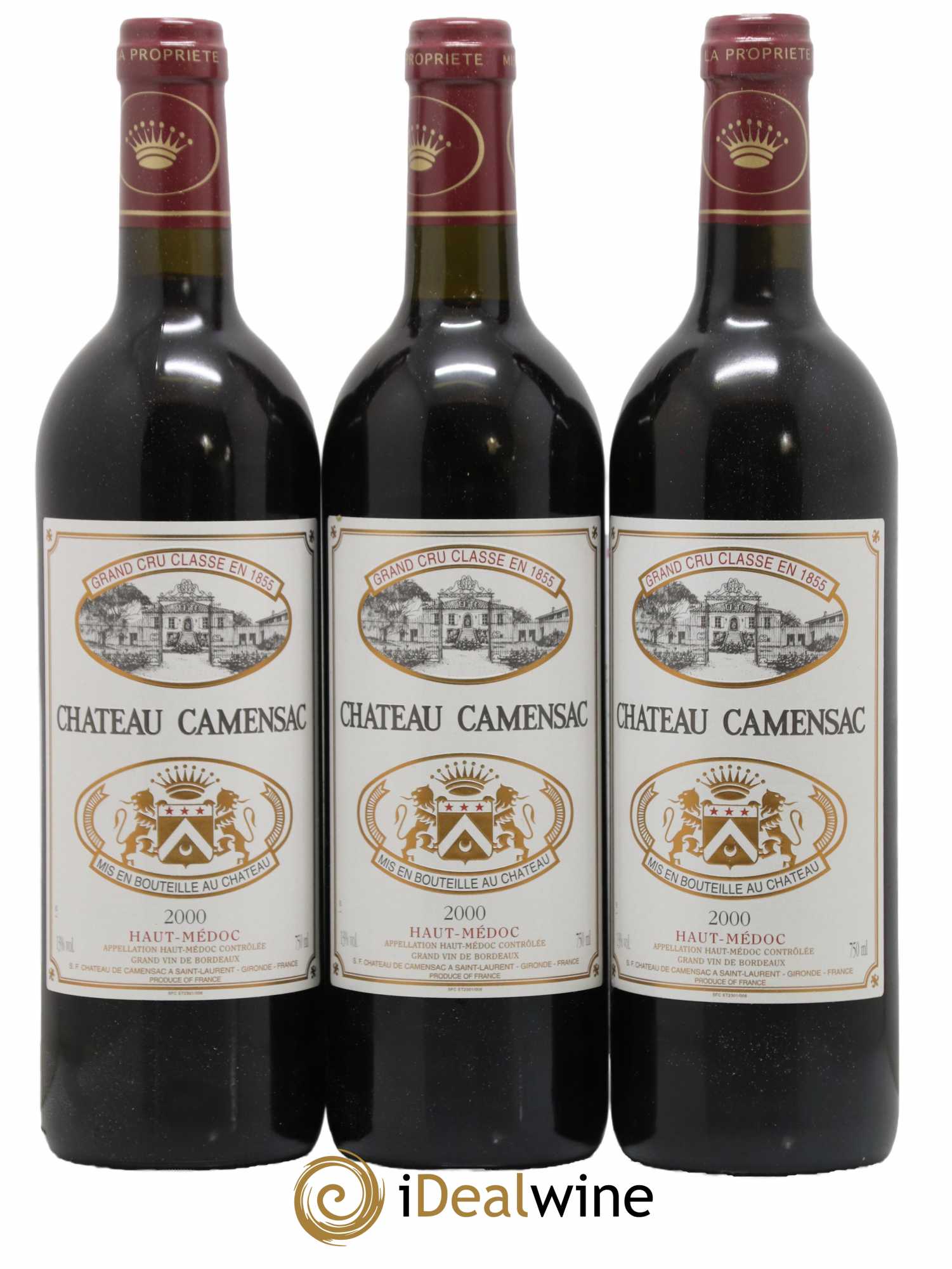 Château Camensac 5ème Grand Cru Classé 2000 - Lot de 6 bouteilles - 2