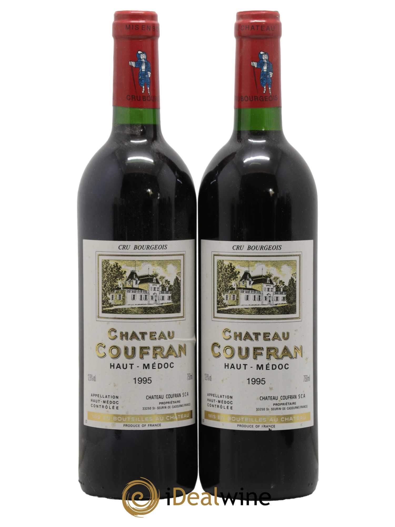 Château Coufran Cru Bourgeois 1995 - Lot de 2 bouteilles - 0
