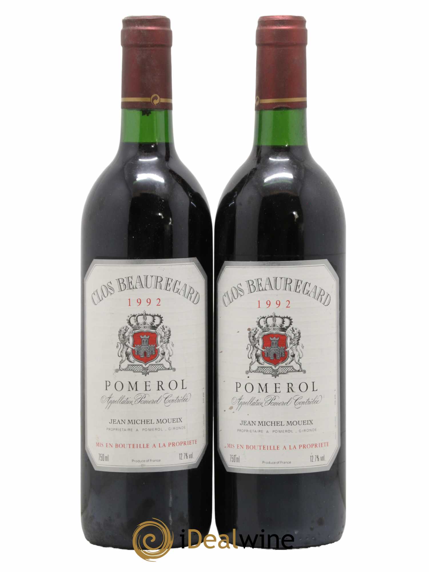 Clos Beauregard 1992 - Posten von 2 Flaschen - 0