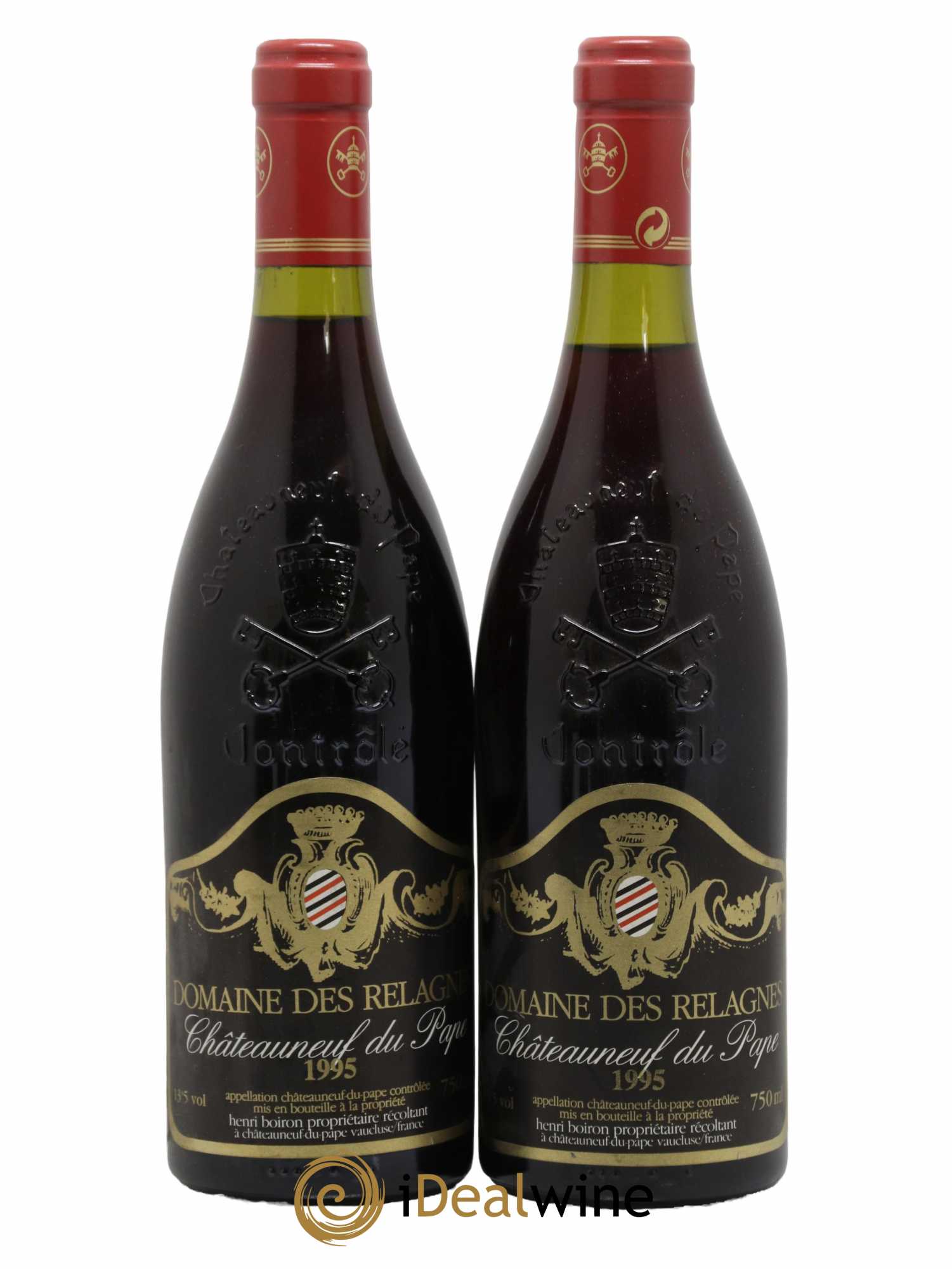 Châteauneuf-du-Pape Domaine Des Relagnes 1995 - Lot de 2 bouteilles - 0