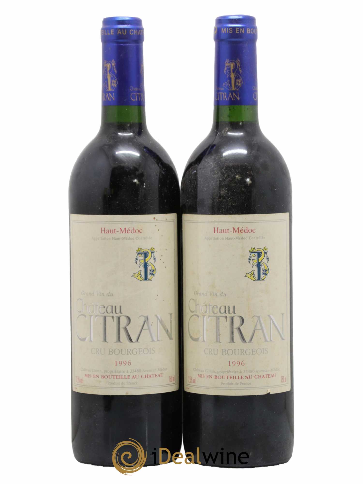 Château Citran Cru Bourgeois 1996 - Lot de 2 bouteilles - 0