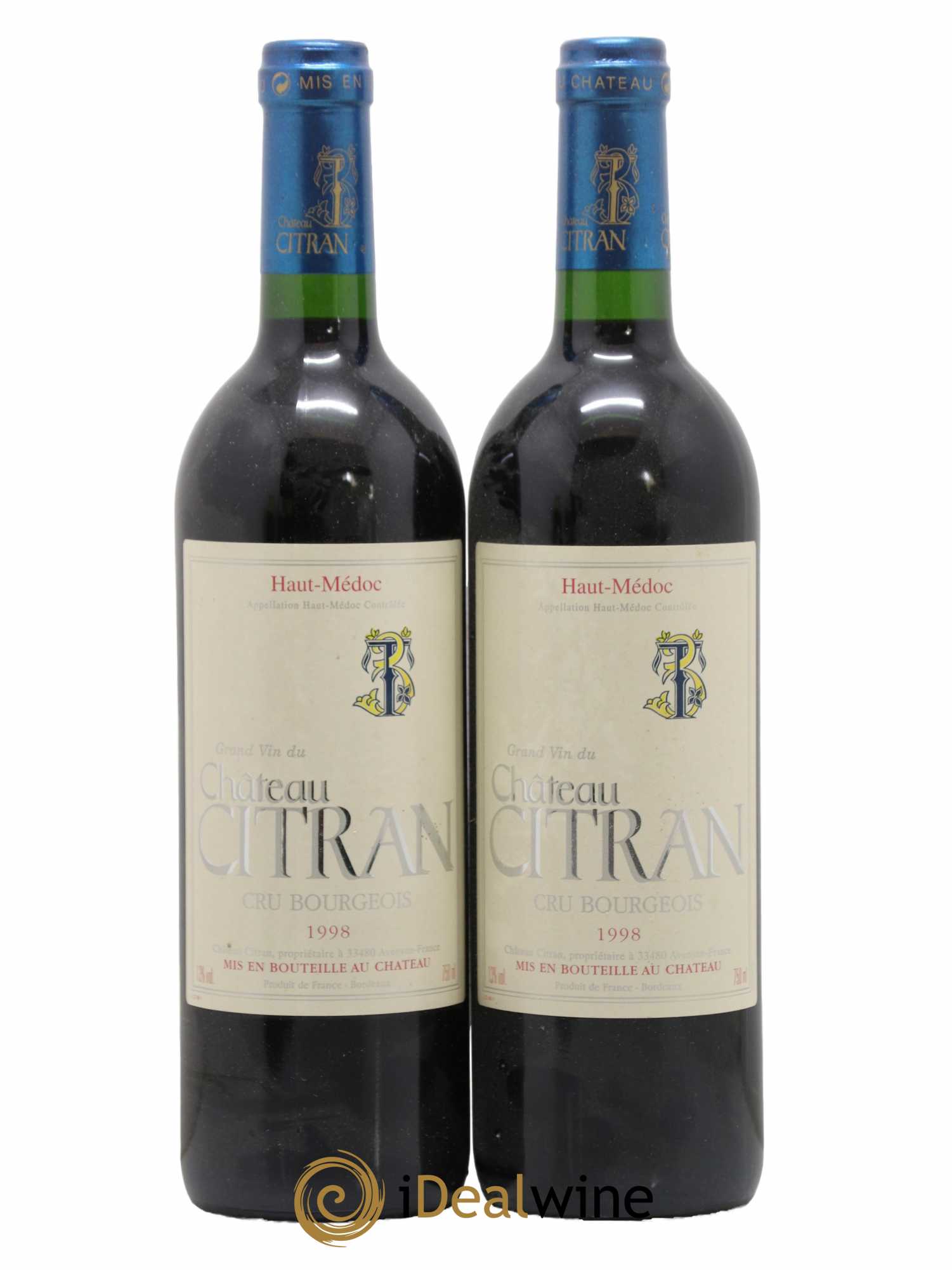 Château Citran Cru Bourgeois 1998 - Lot de 2 bouteilles - 0