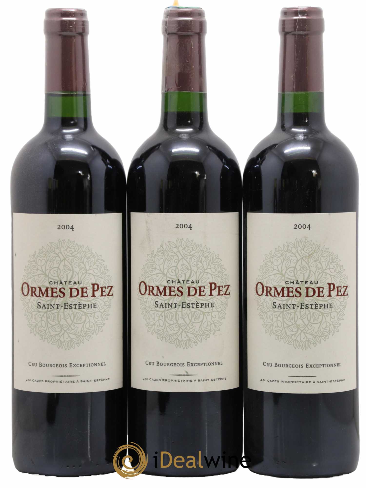 Château les Ormes de Pez 2004 - Lot de 3 bouteilles - 0