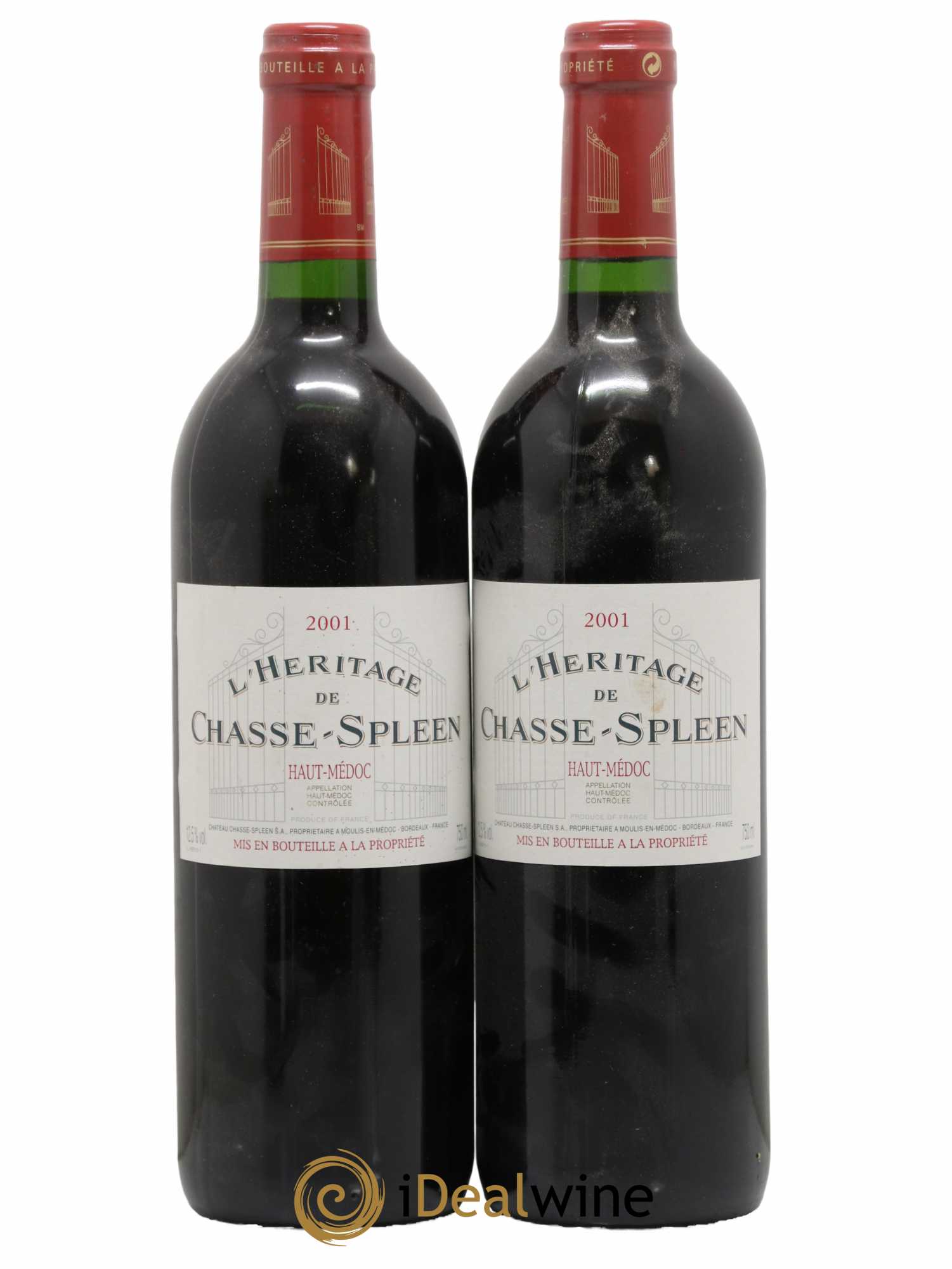 Héritage (Ermitage) de Chasse Spleen 2001 - Lot de 2 bouteilles - 0