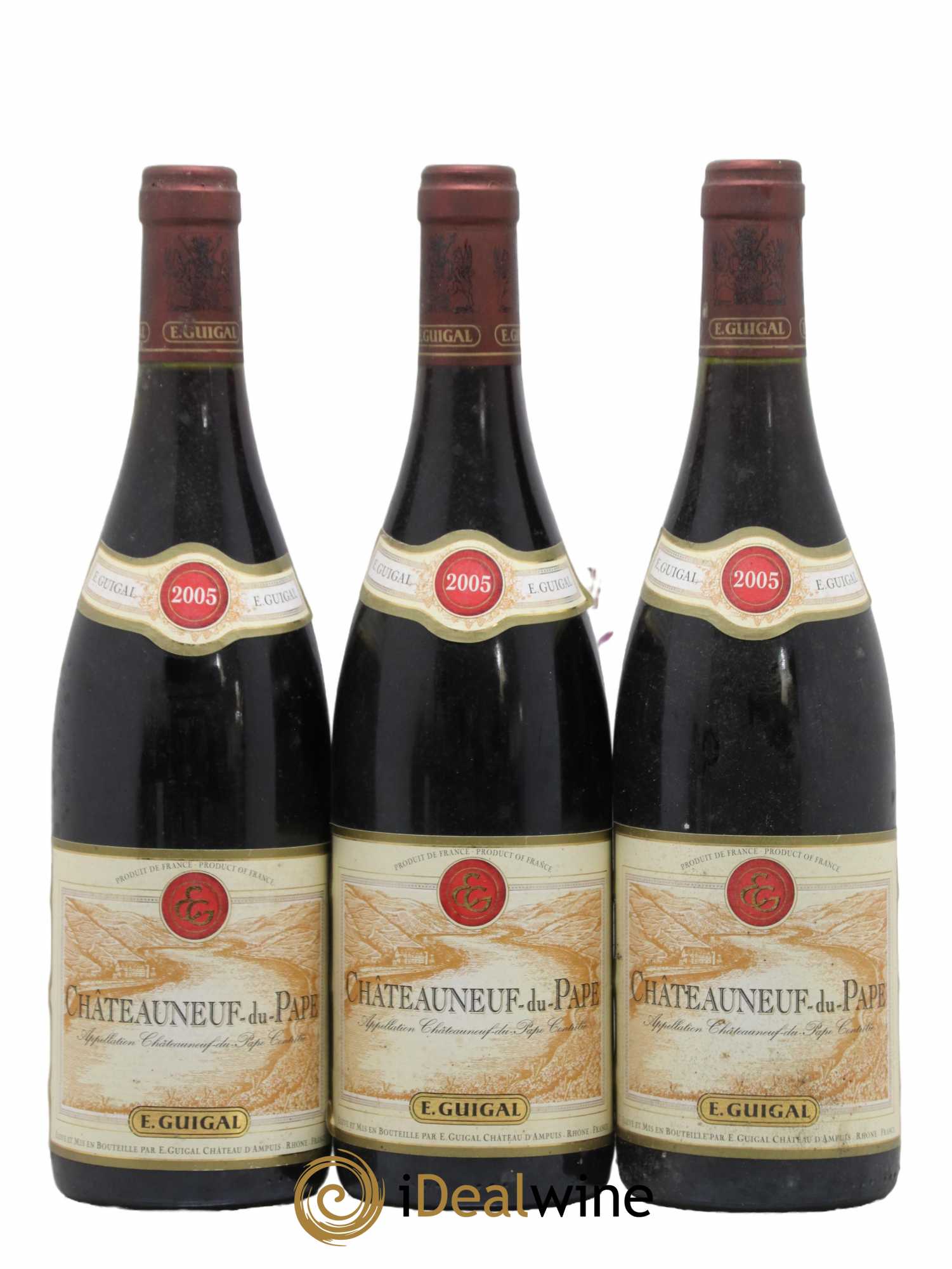 Châteauneuf-du-Pape Guigal 2005 - Lot de 3 bouteilles - 0