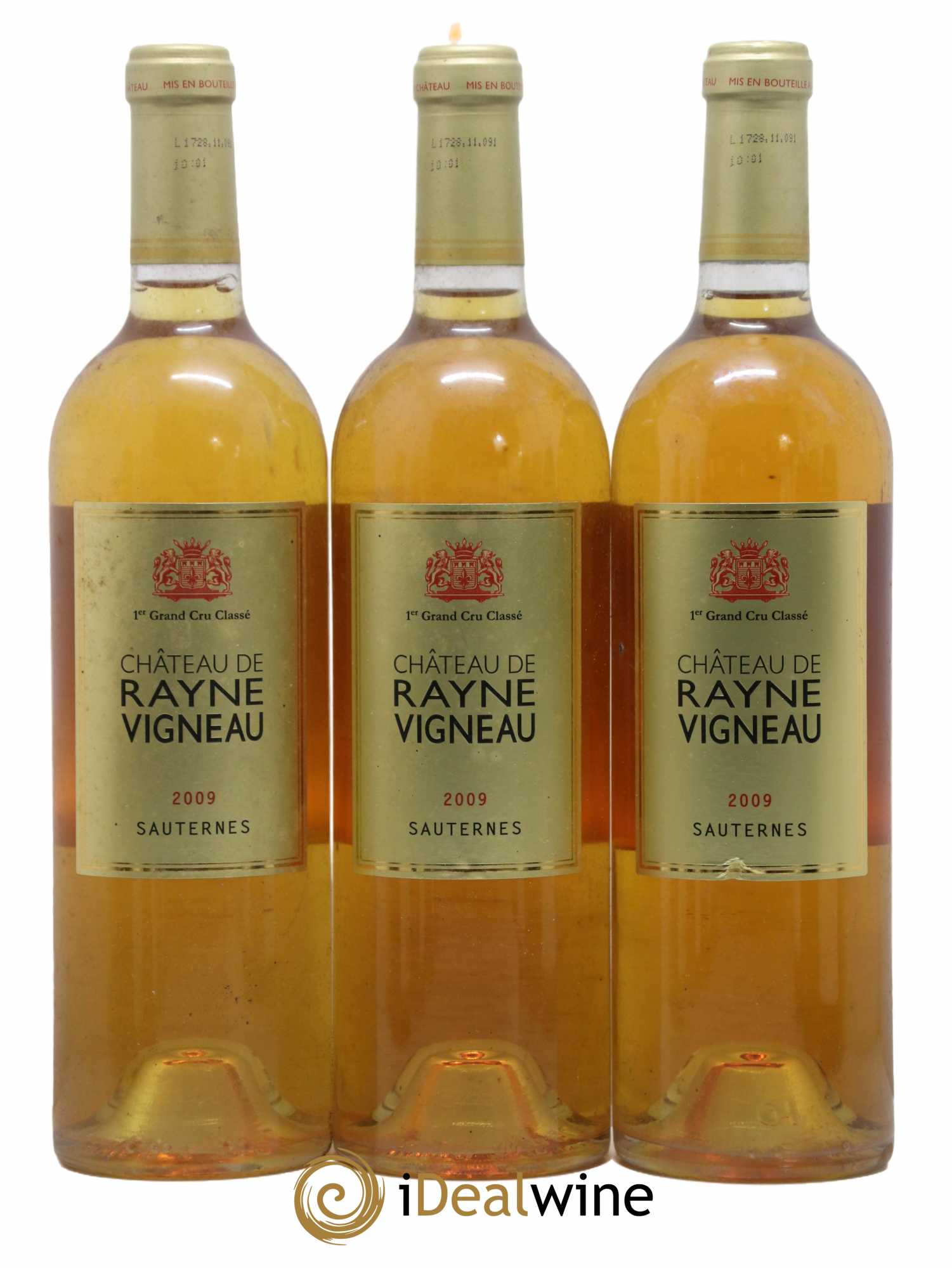 Château de Rayne Vigneau 1er Grand Cru Classé 2009 - Lotto di 3 bottiglie - 0