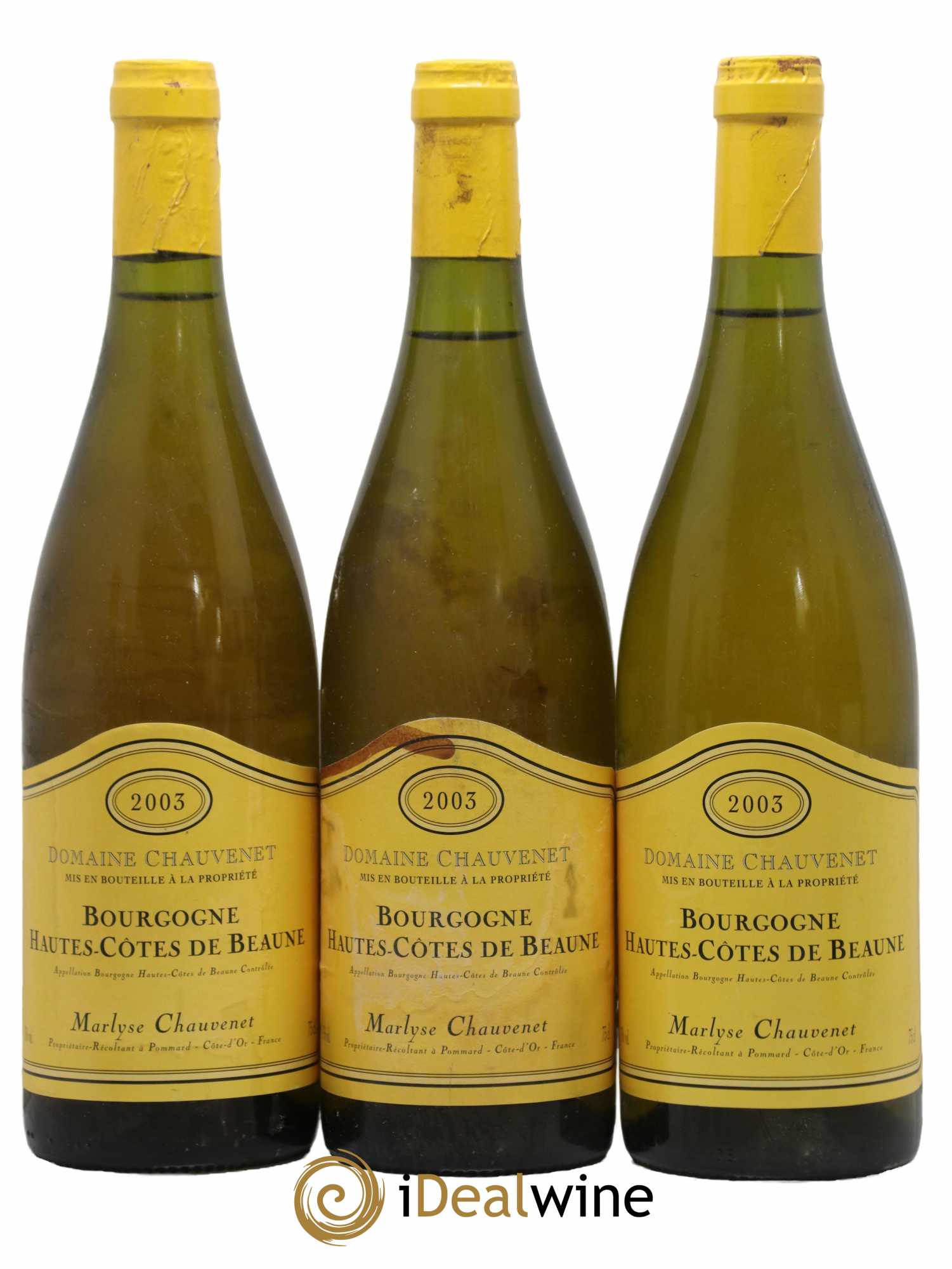 Hautes-Côtes de Beaune Domaine Chauvenet 2003 - Lot de 3 bouteilles - 0