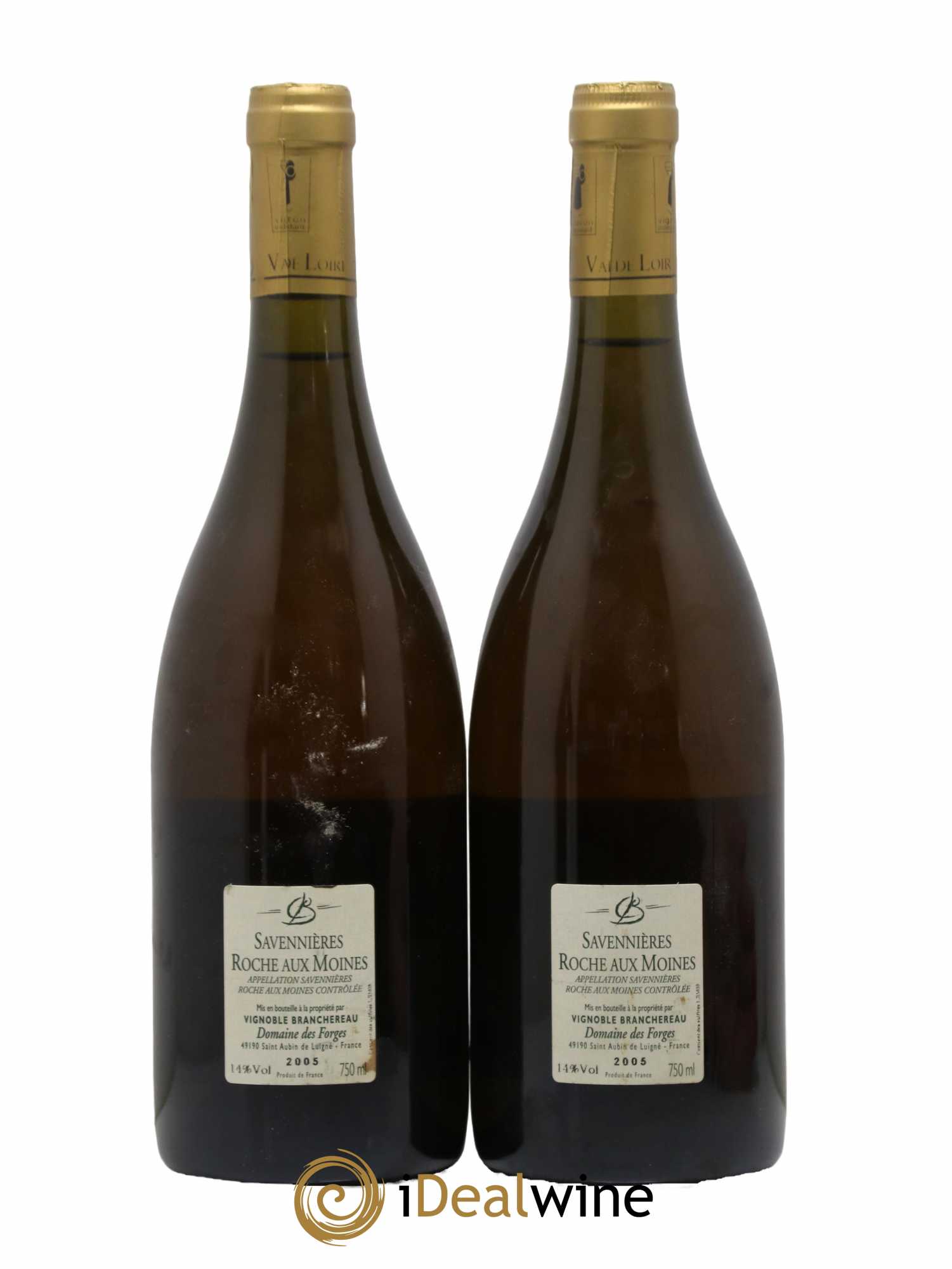 Savennières Roche aux Moines Domaine des Forges Branchereau 2005 - Lot de 2 bouteilles - 1