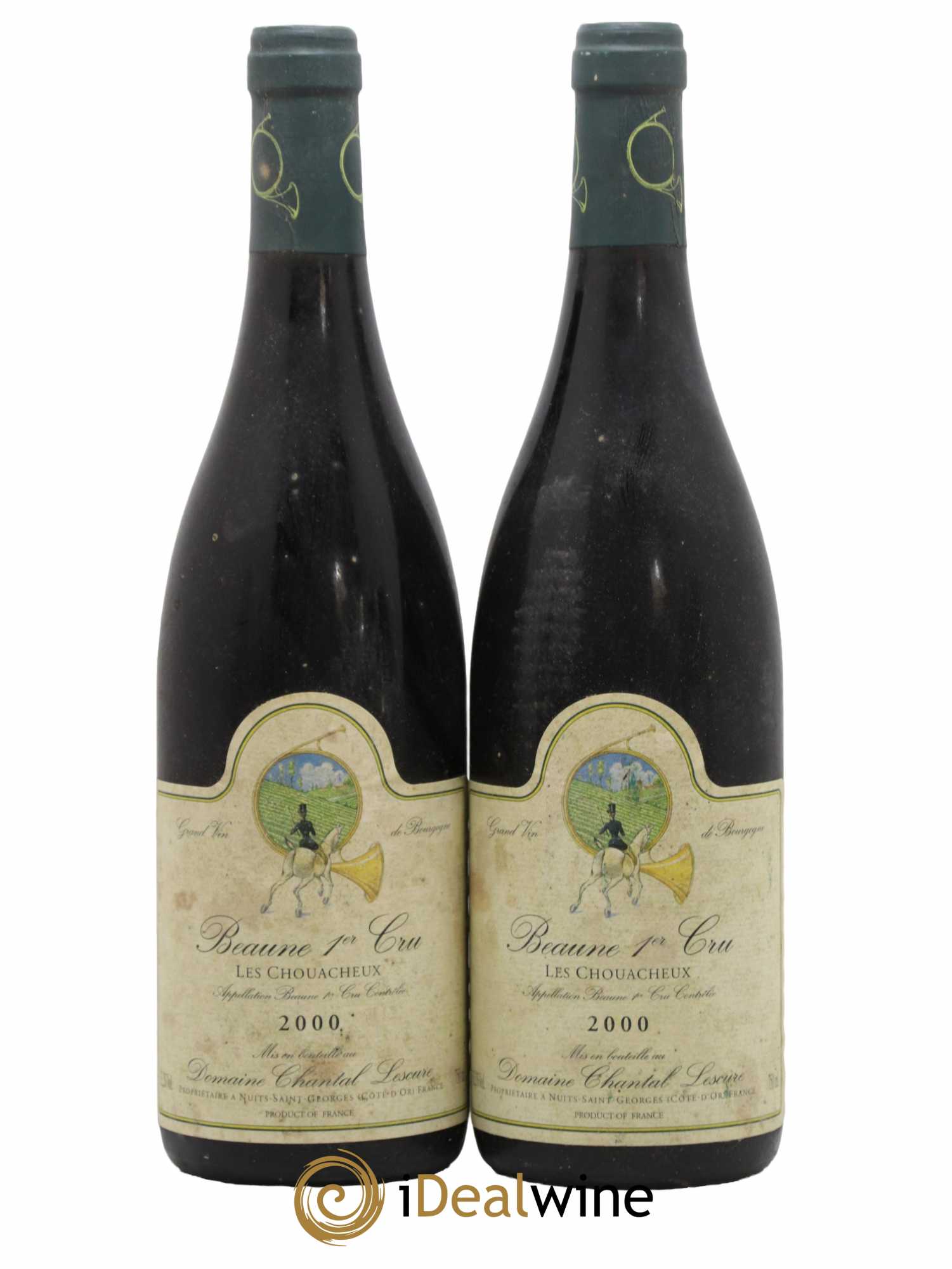 Beaune 1er Cru Les Chouacheux Chantal Lescure 2000 - Lot de 2 bouteilles - 0
