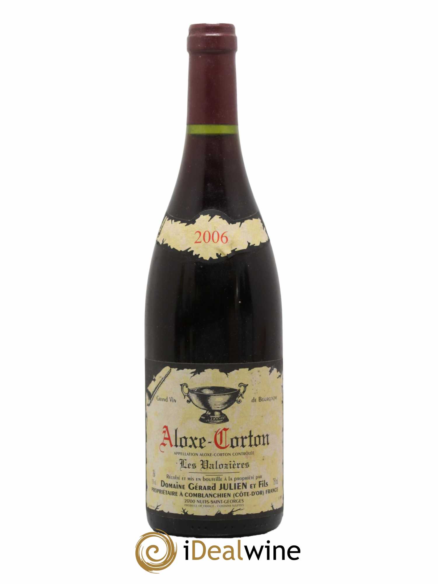 Aloxe-Corton Les Valozières Domaine Julien Gérard 2006 - Lot de 1 bouteille - 0