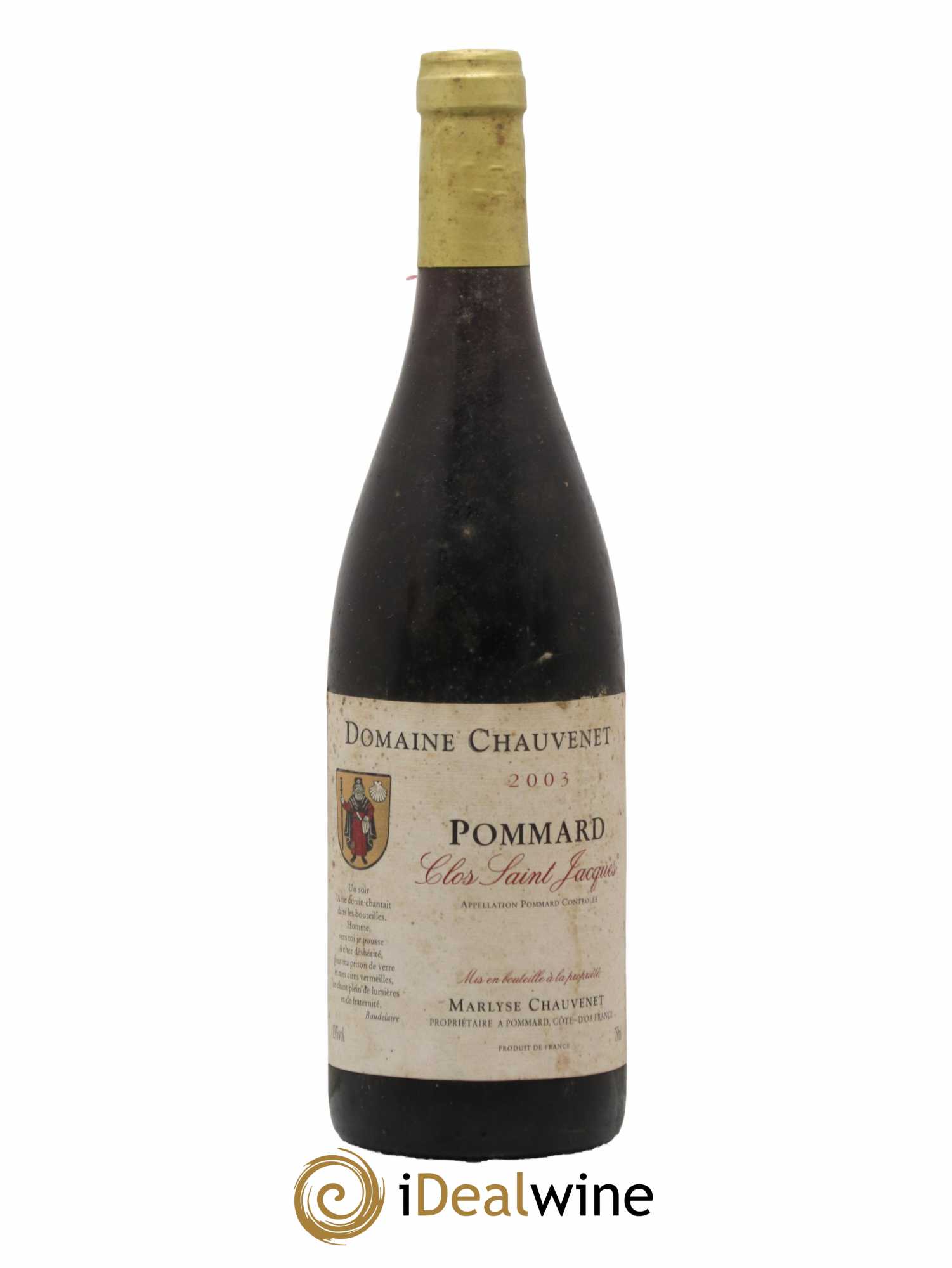 Pommard Clos Saint Jacques Domaine Chauvenet 2003 - Lot de 1 bouteille - 0