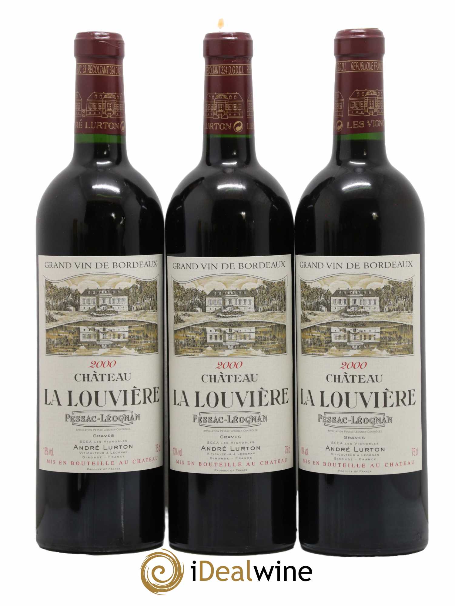 Château la Louvière 2000 - Lot de 6 bouteilles - 2