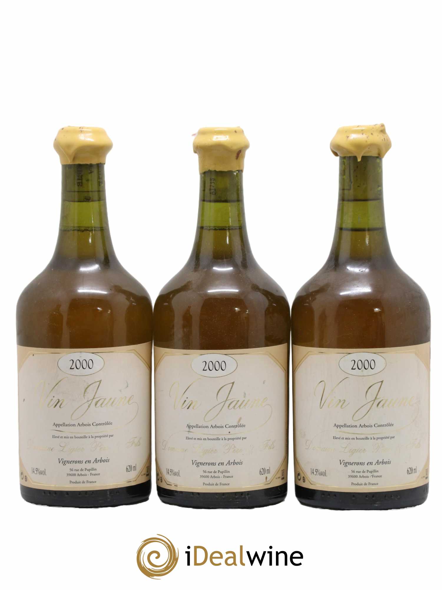 Arbois Vin Jaune Domaine Ligier 2000 - Lot de 3 bouteilles - 0