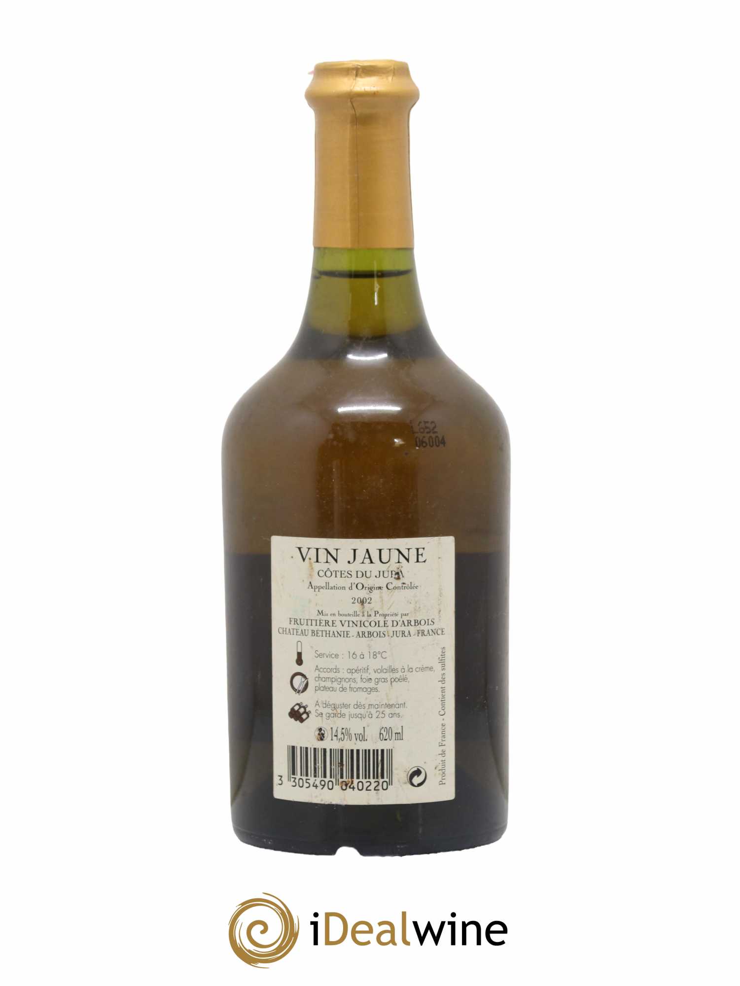 Côtes du Jura Vin Jaune Fruitière Vinicole d'Arbois 2002 - Lot de 1 bouteille - 1