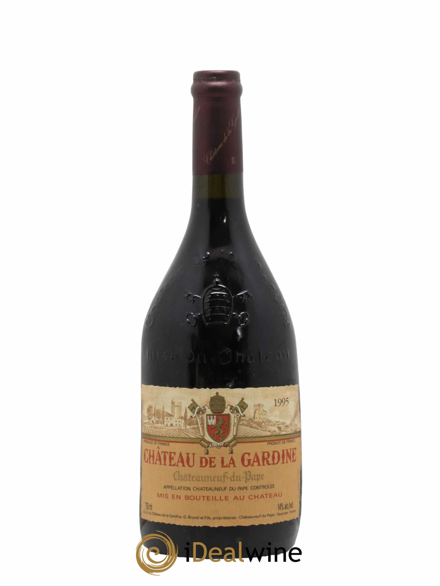 Châteauneuf-du-Pape Château de La Gardine Famille Brunel 1995 - Lot de 1 bouteille - 0