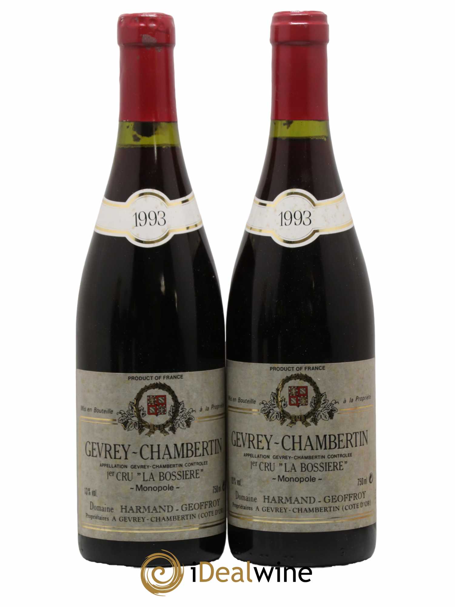Gevrey-Chambertin 1er Cru La Bossière Harmand-Geoffroy (Domaine) 1993 - Lot de 2 bouteilles - 0