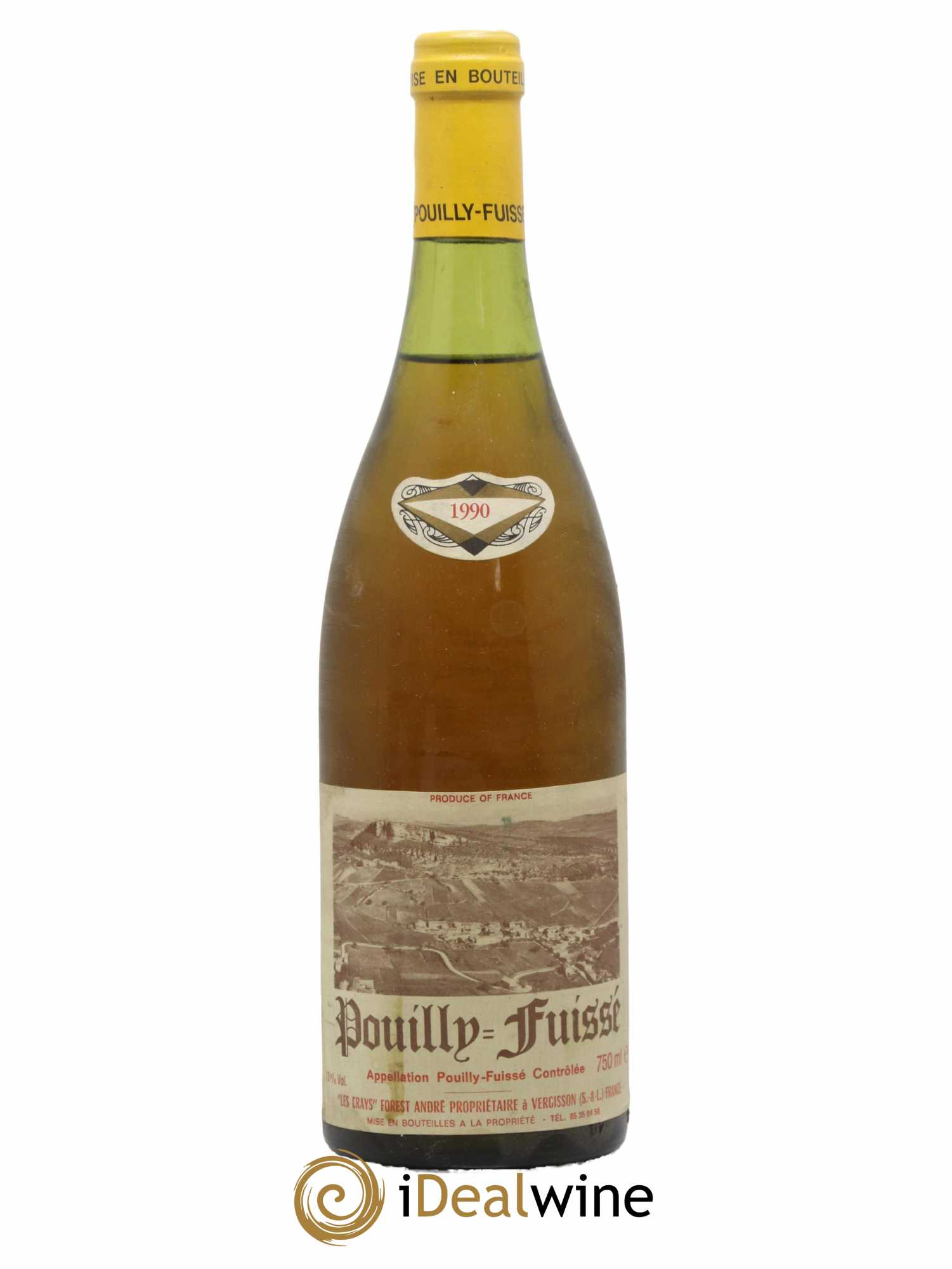 Pouilly-Fuissé Les Crays Forest André 1990 - Lot de 1 bouteille - 0
