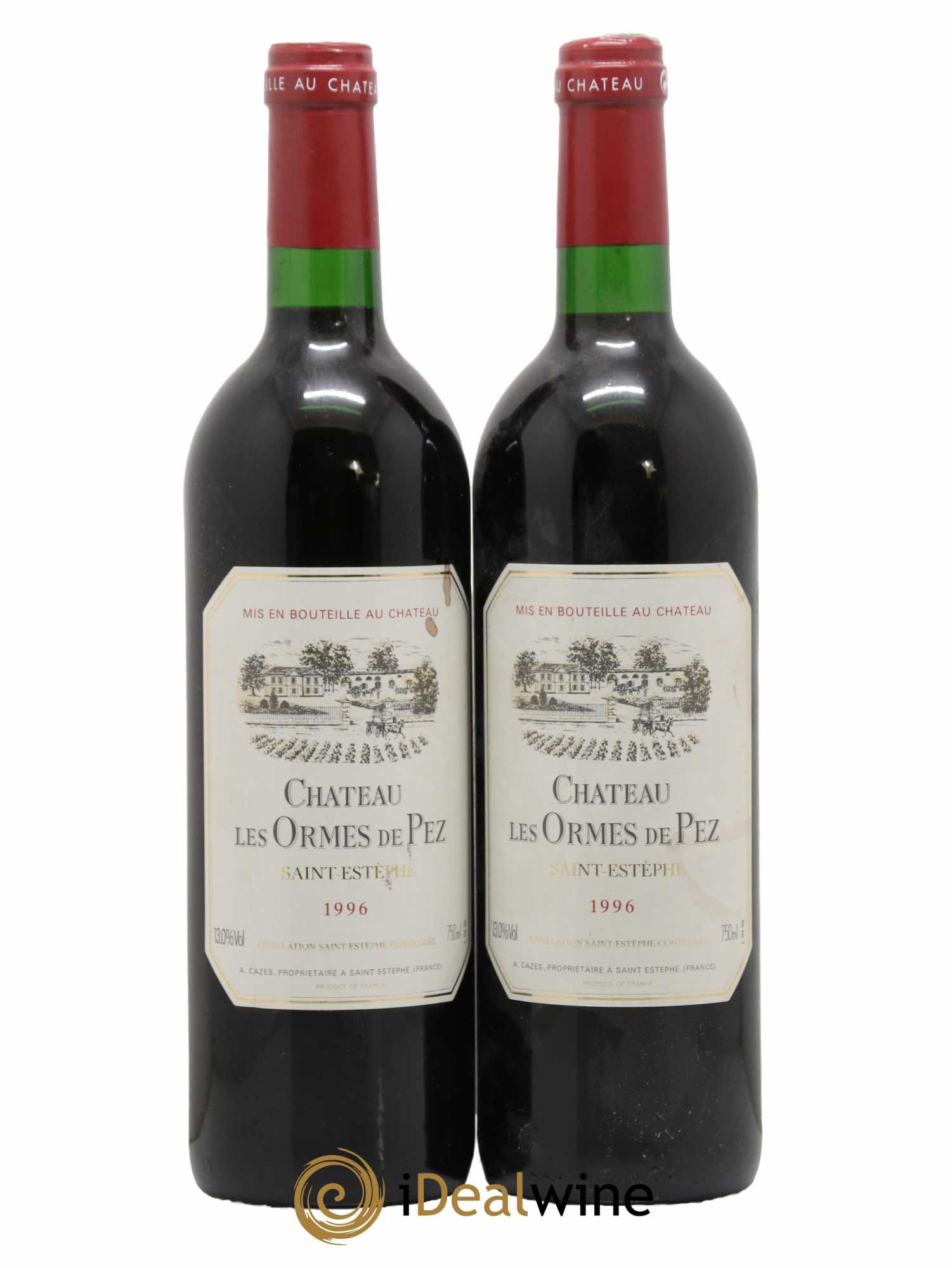Château les Ormes de Pez 1996 - Lot de 2 bouteilles - 0